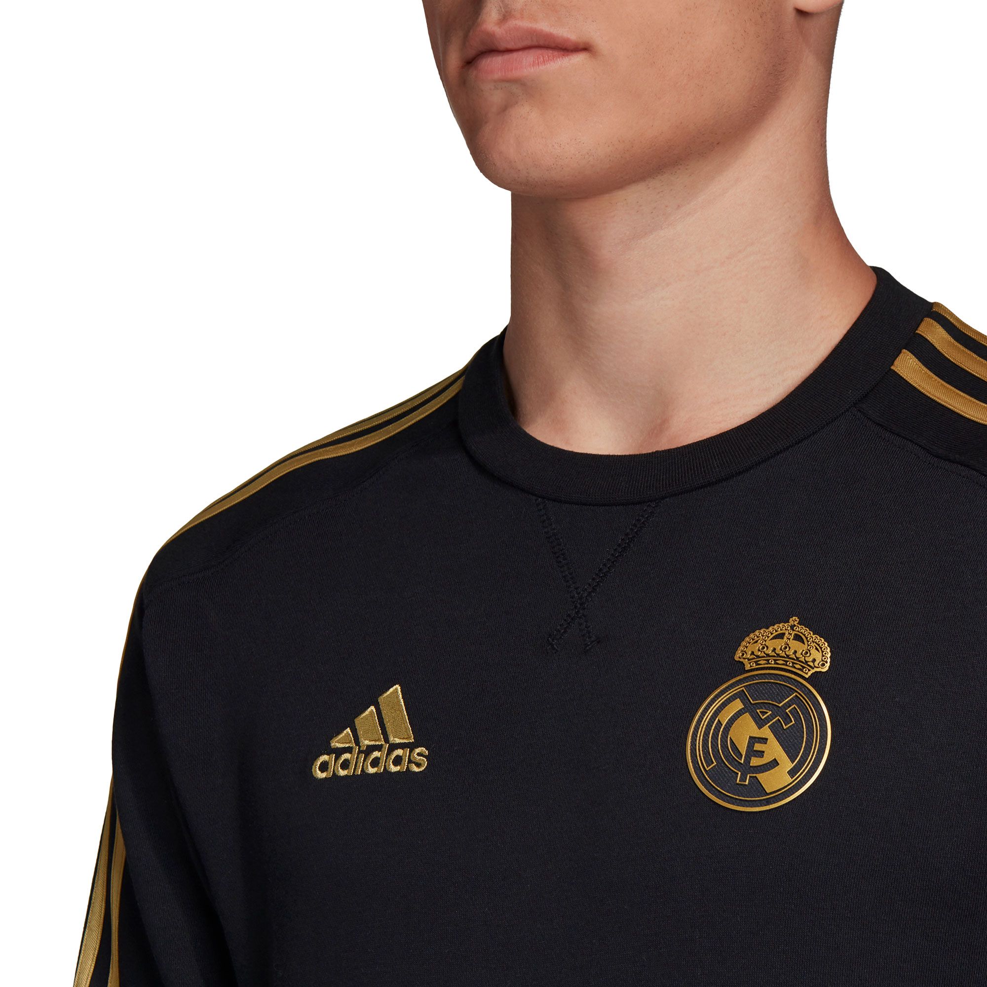 Sudadera de Paseo Real Madrid 2019/2020 Negro Dorado - Fútbol Factory