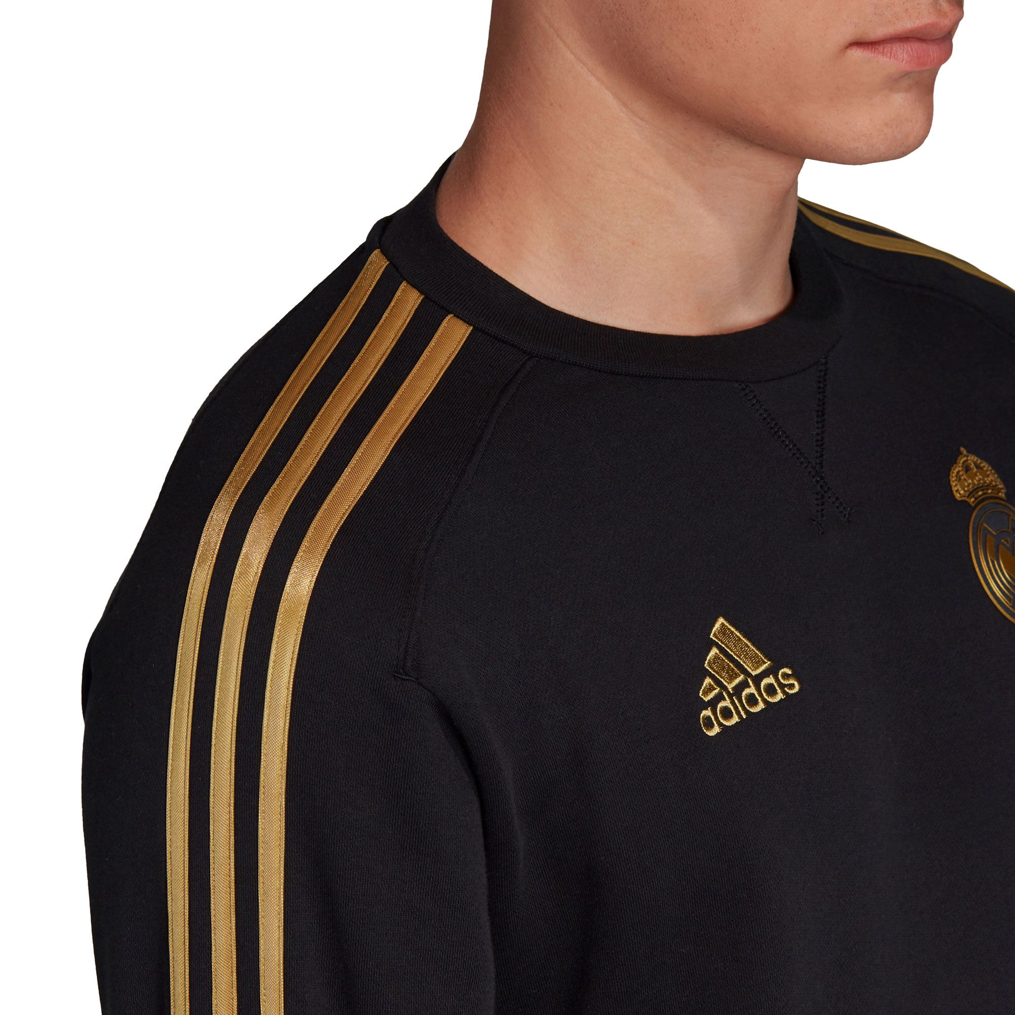 Sudadera de Paseo Real Madrid 2019/2020 Negro Dorado - Fútbol Factory