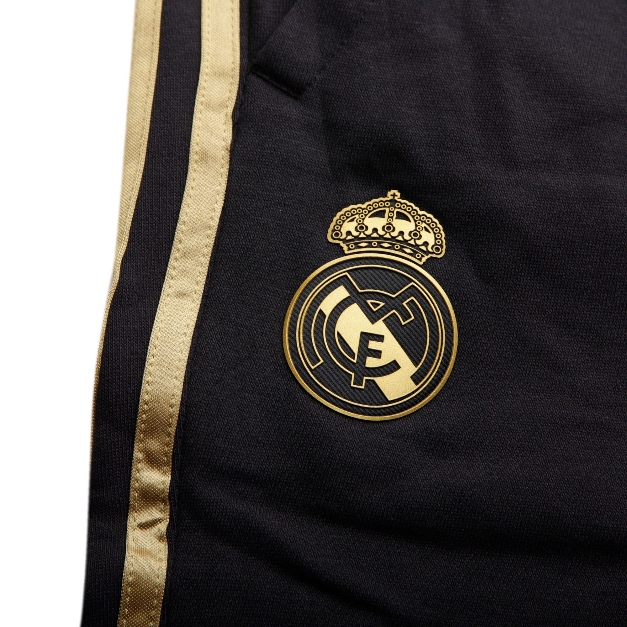 Pantalón Largo de Paseo Real Madrid 2019/2020 Negro Dorado - Fútbol Factory