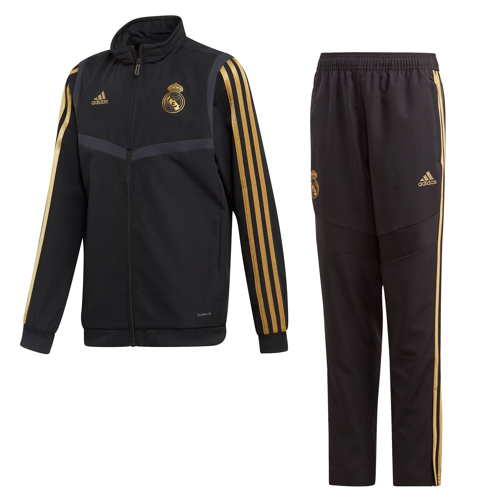 Chandal adidas blanco y dorado online