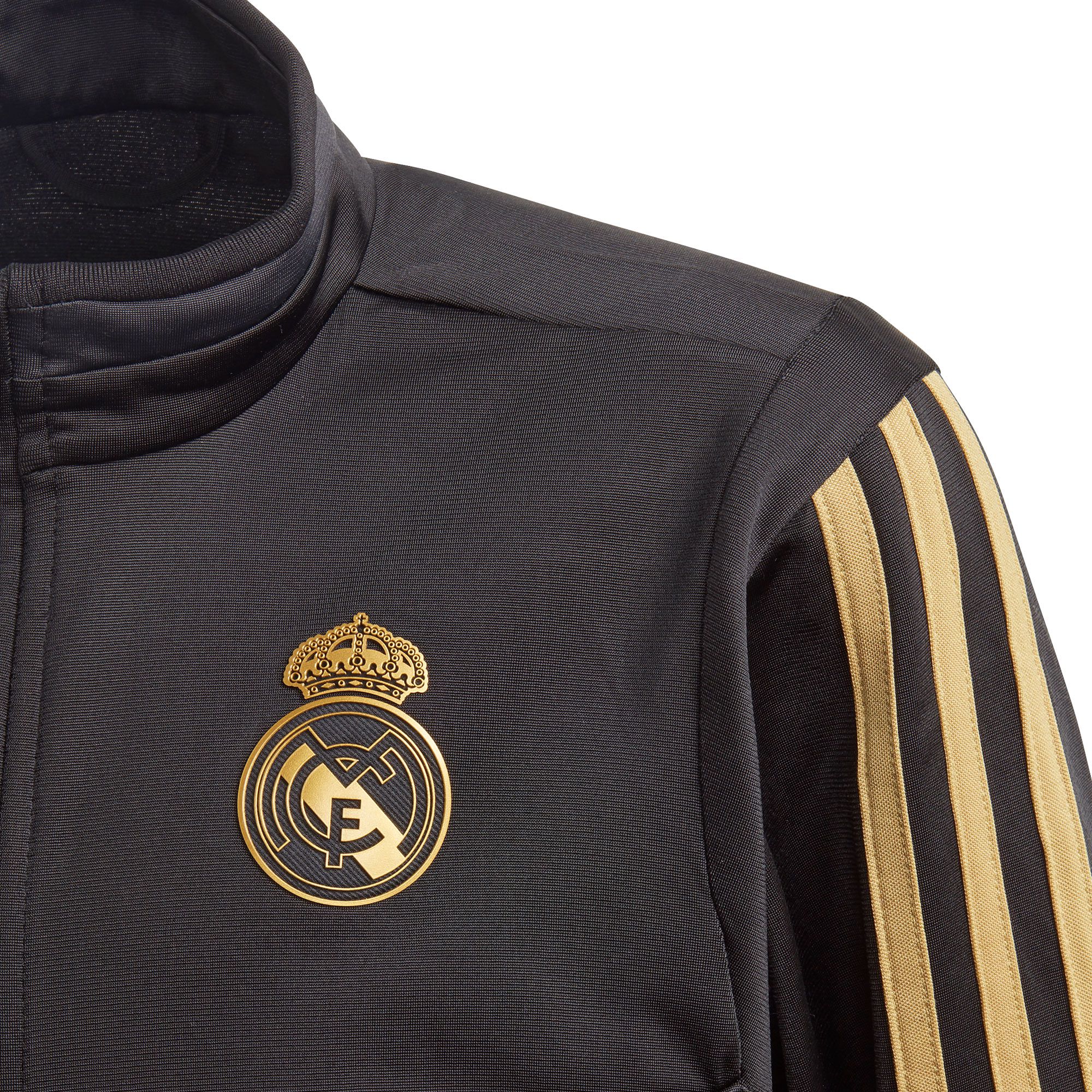 Chándal de Paseo Real Madrid 2019/2020 Junior Negro Dorado - Fútbol Factory