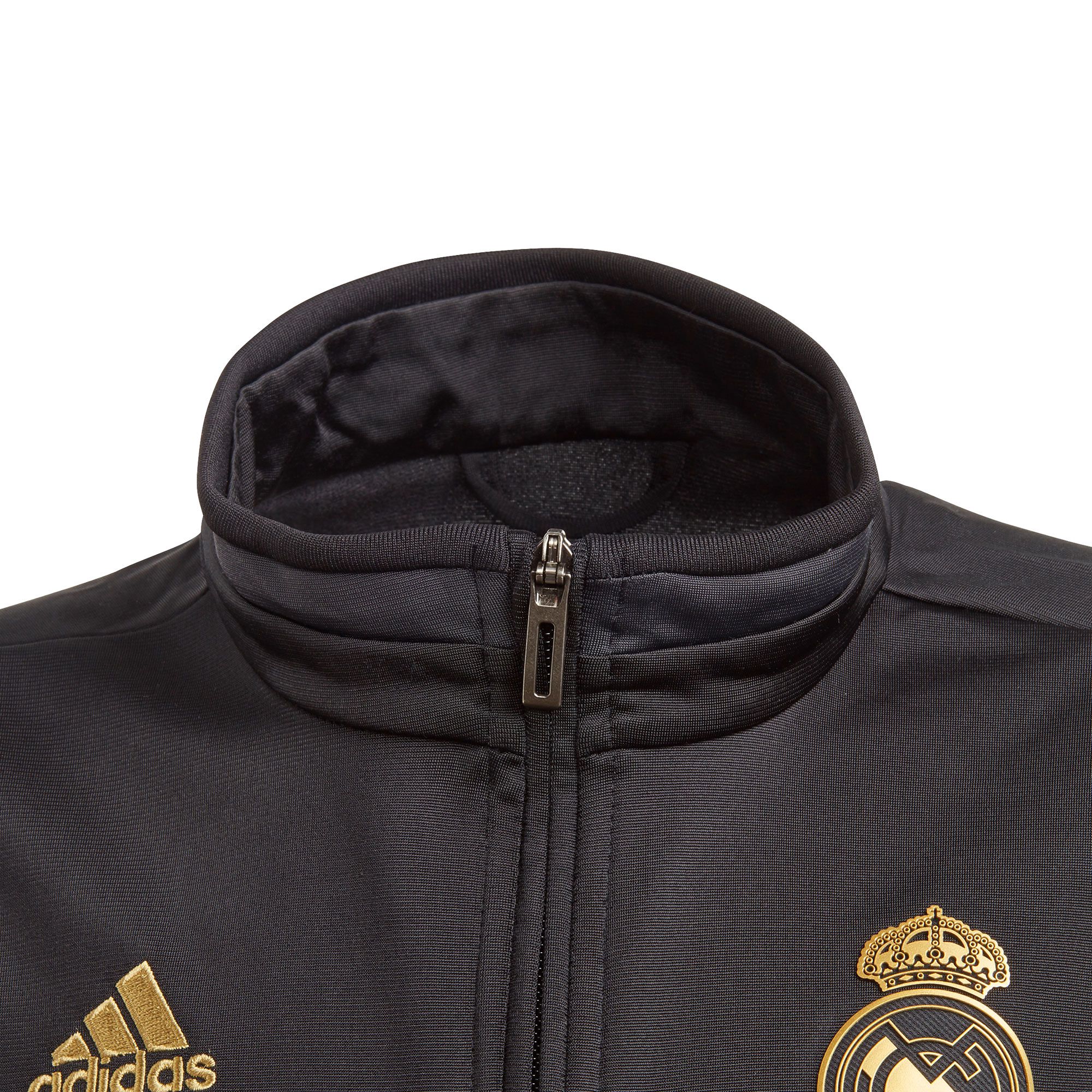 Chándal de Paseo Real Madrid 2019/2020 Junior Negro Dorado - Fútbol Factory