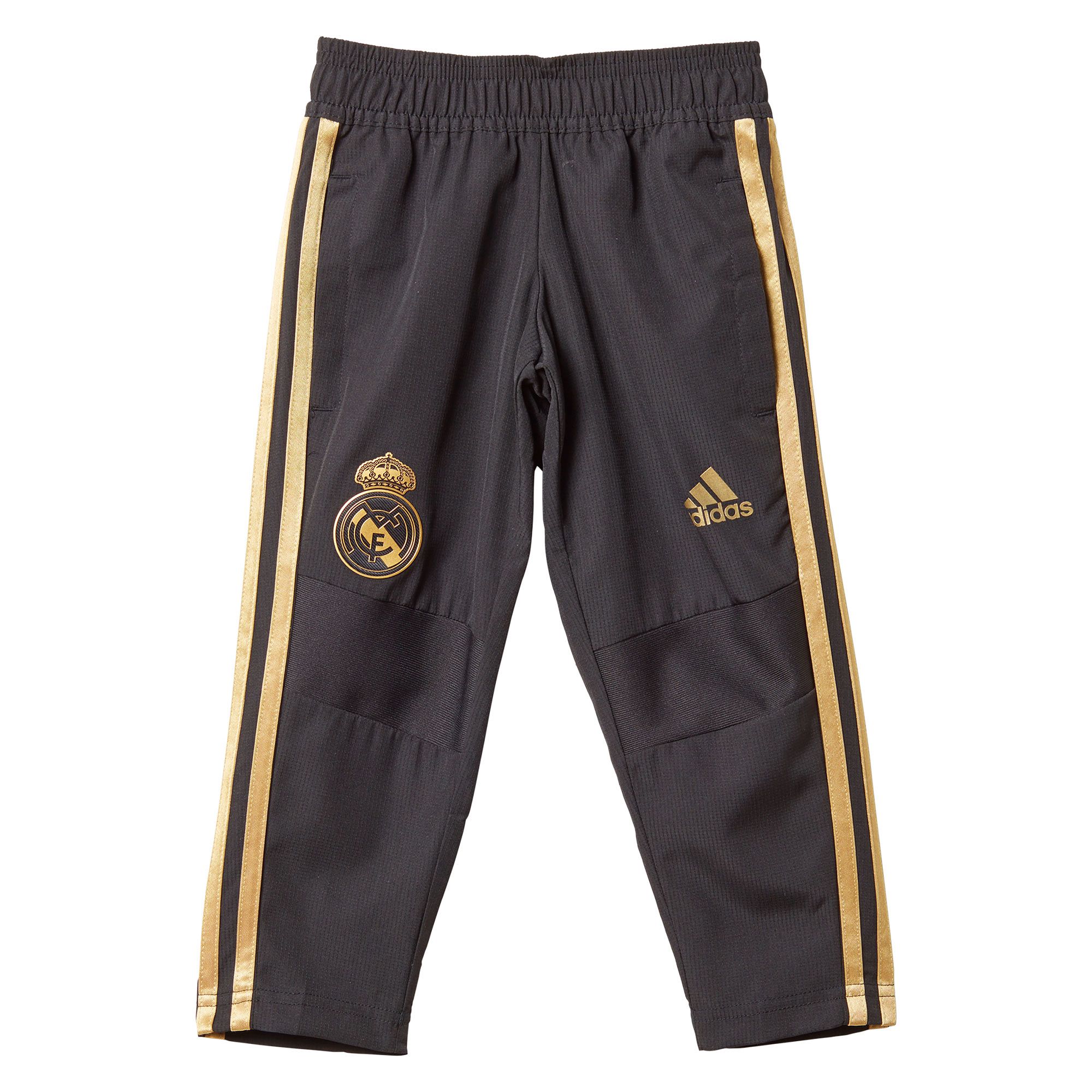 Chándal de Paseo Real Madrid 2019/2020 Junior Negro Dorado - Fútbol Factory