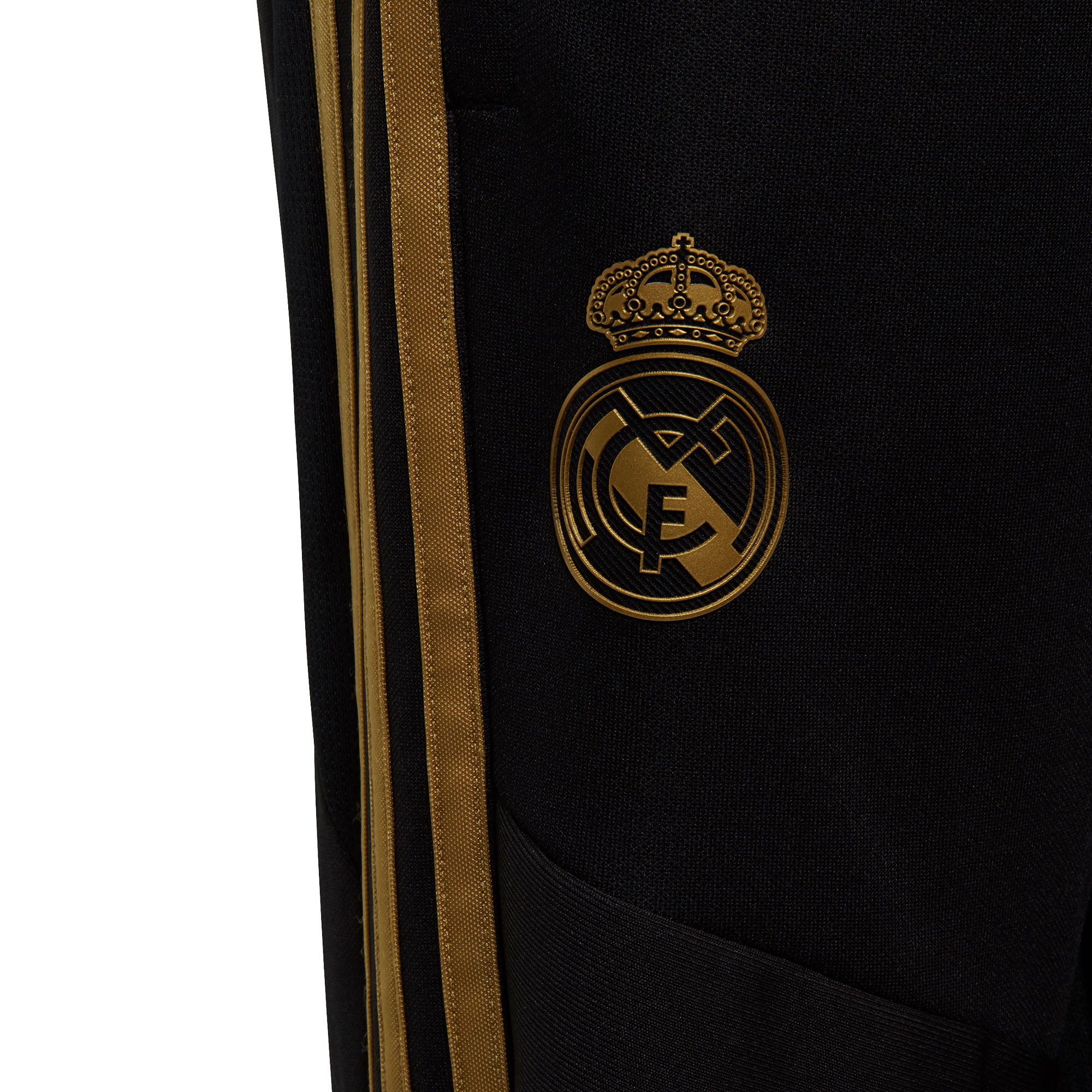 Pantalón Largo de Training Real Madrid 2019/2020 Junior Negro Dorado - Fútbol Factory