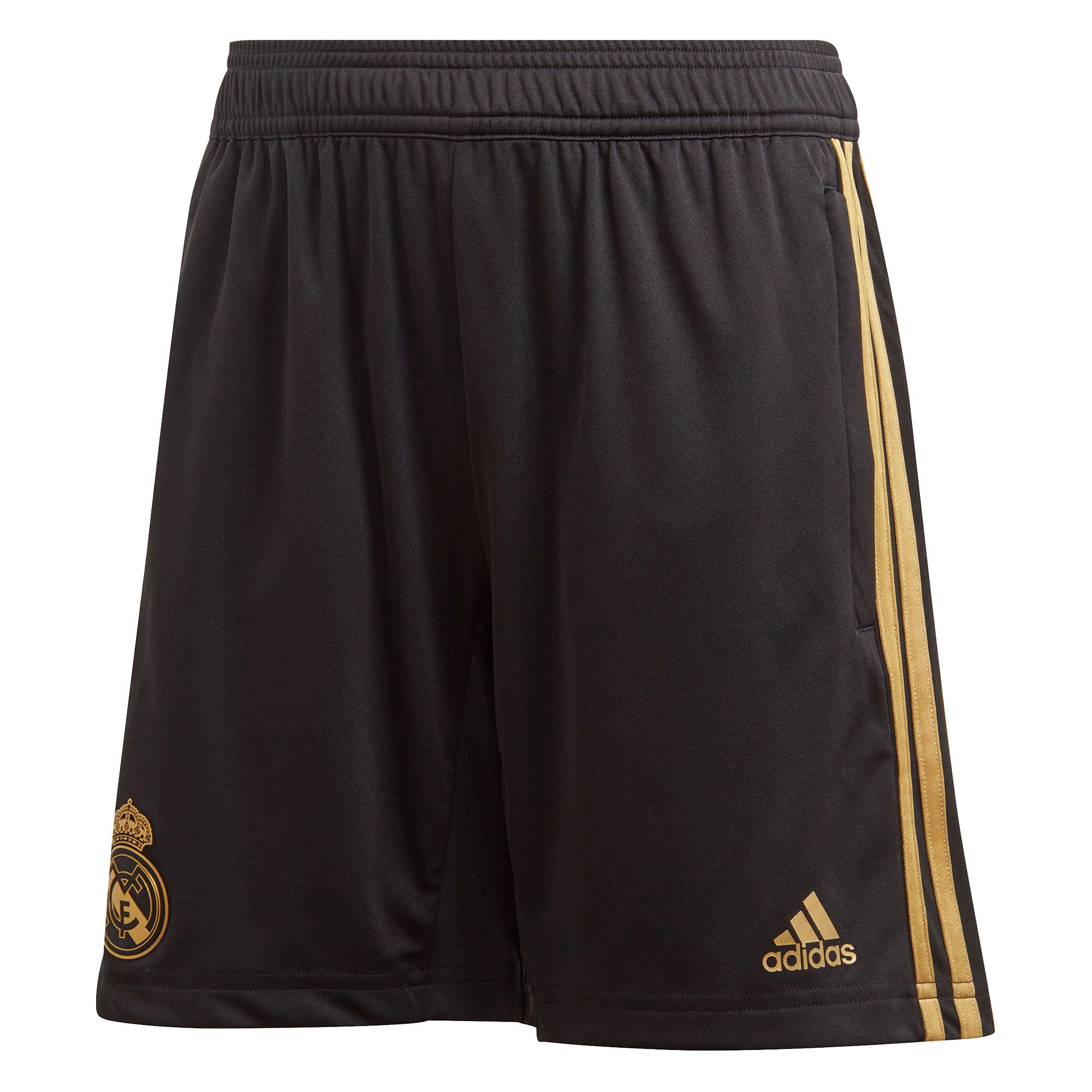 Pantalón Corto de Training Real Madrid 2019/2020 Junior Negro Dorado - Fútbol Factory