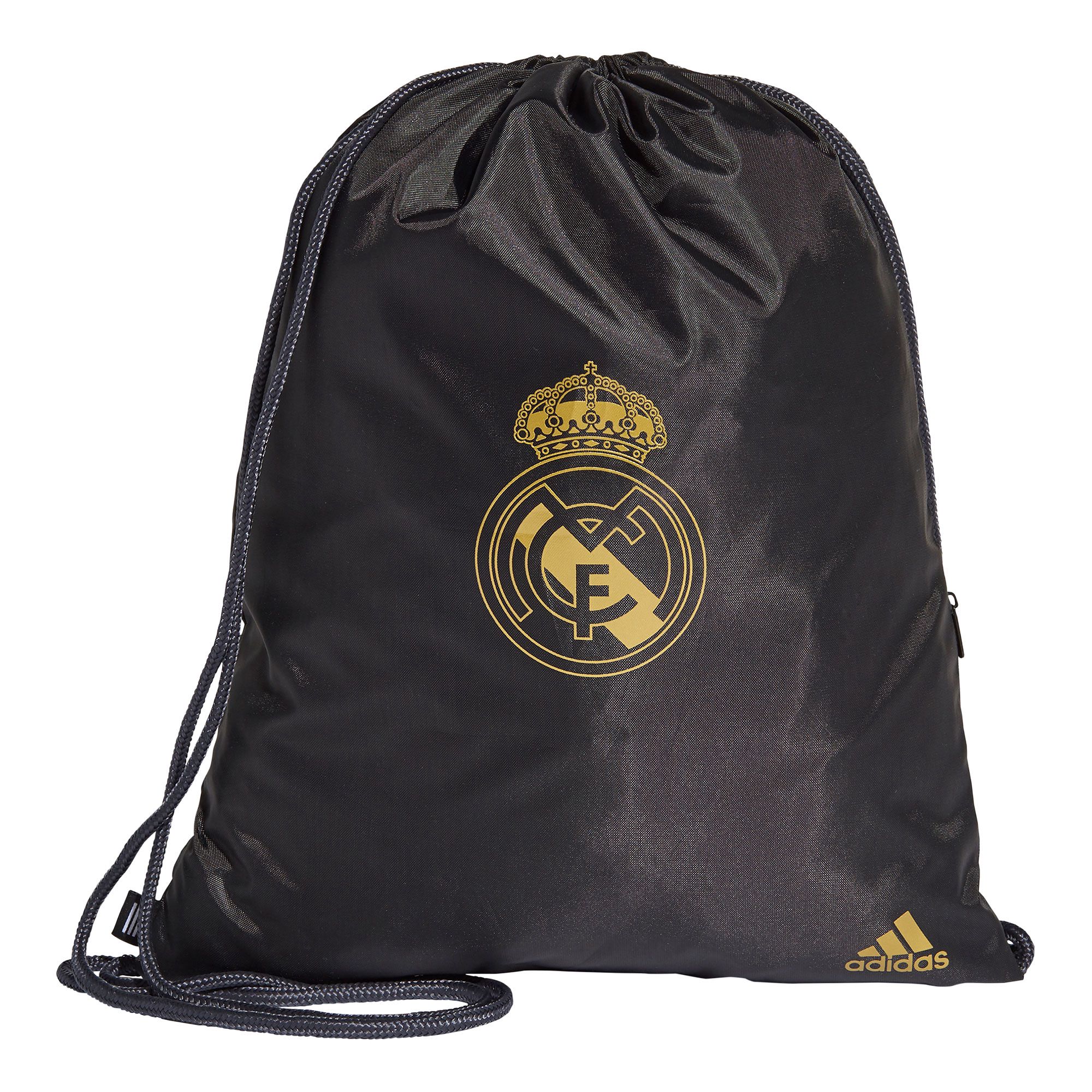 Mochila Gymsack Real Madrid 2019/2020 Negro Dorado - Fútbol Factory