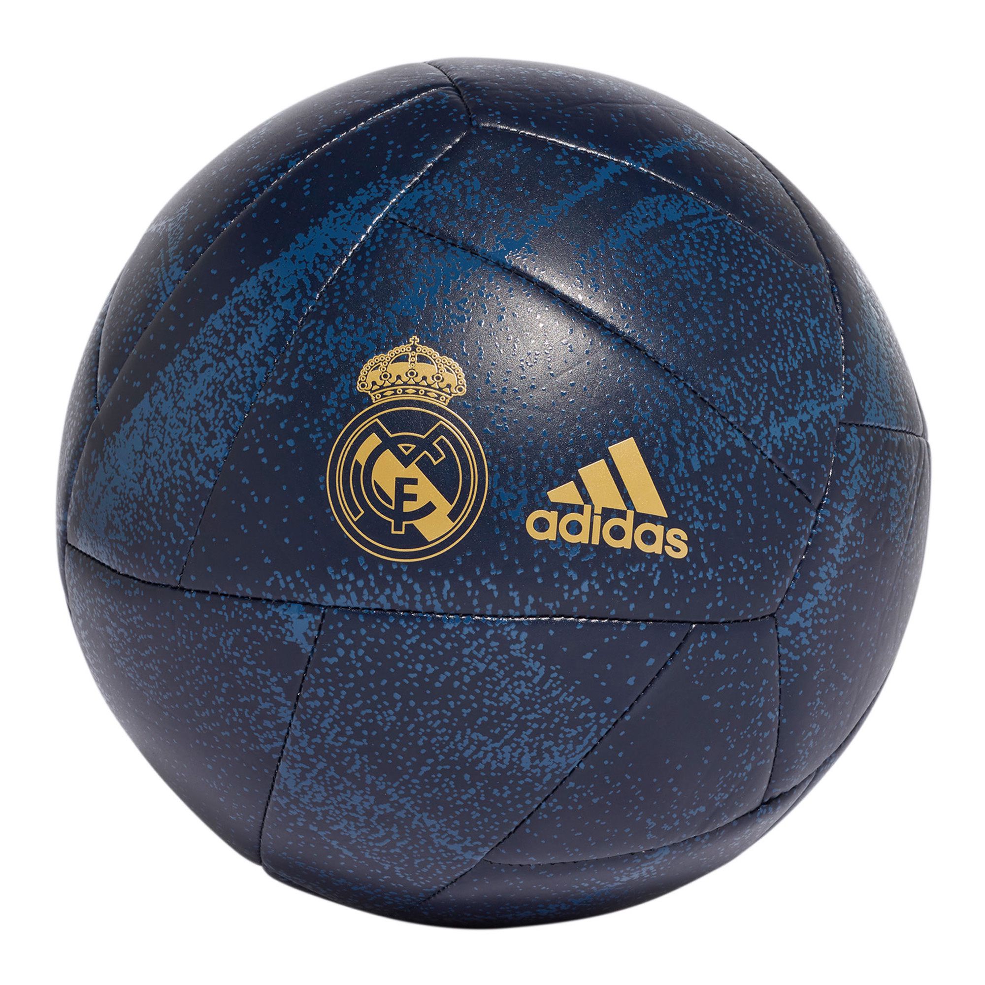 Balón de Fútbol 11 Real Madrid 2019/2020 Capitano Azul Dorado - Fútbol Factory
