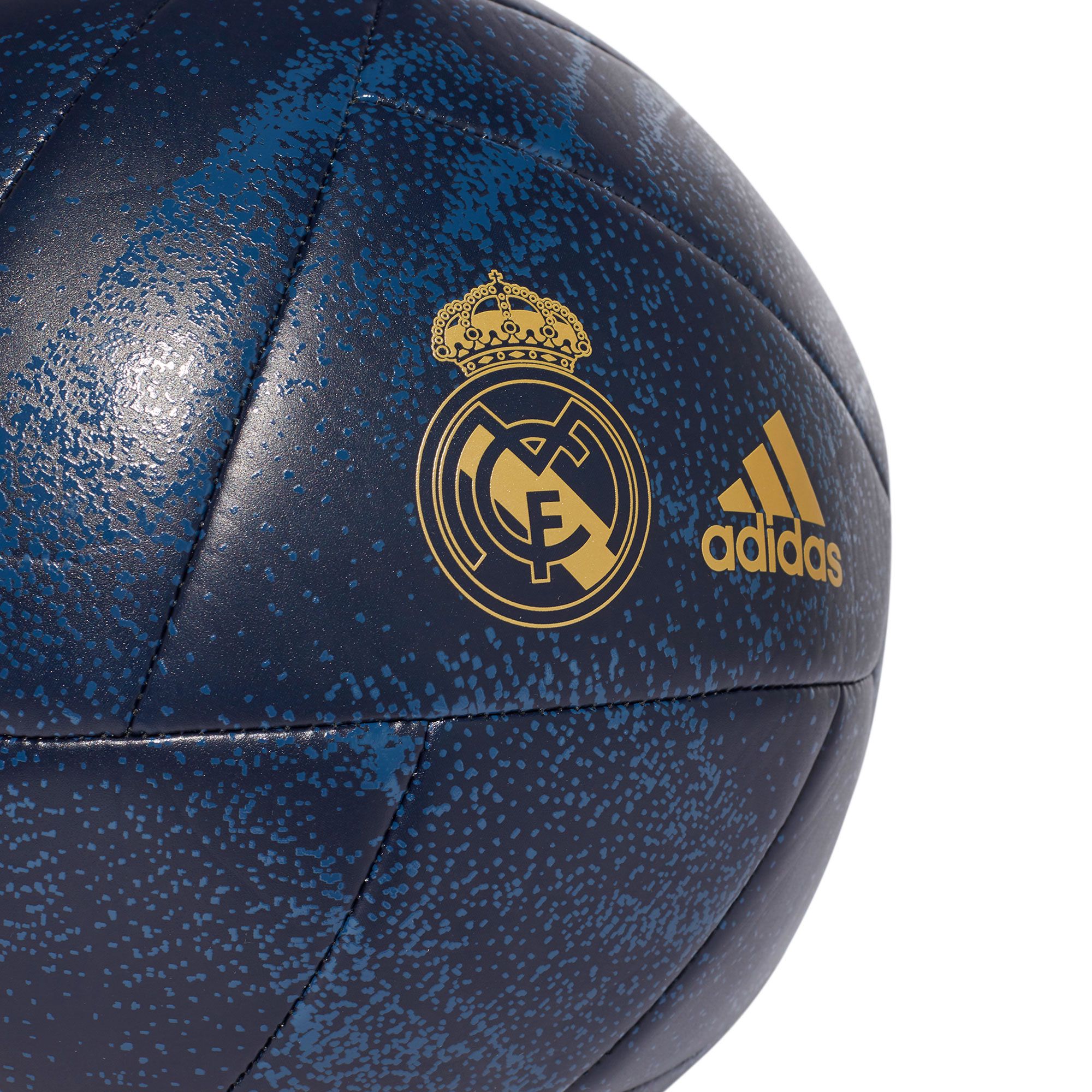 Balón de Fútbol 11 Real Madrid 2019/2020 Capitano Azul Dorado - Fútbol Factory