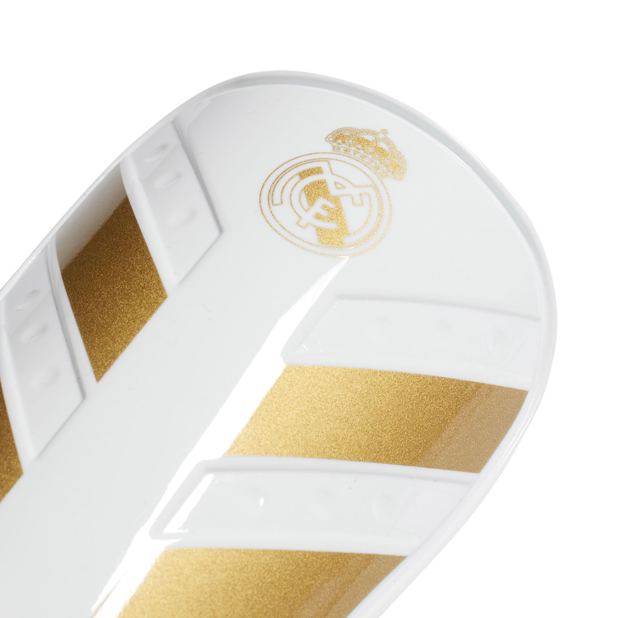 Espinilleras Real Madrid Pro Lite 2019/2020 Blanco Dorado - Fútbol Factory