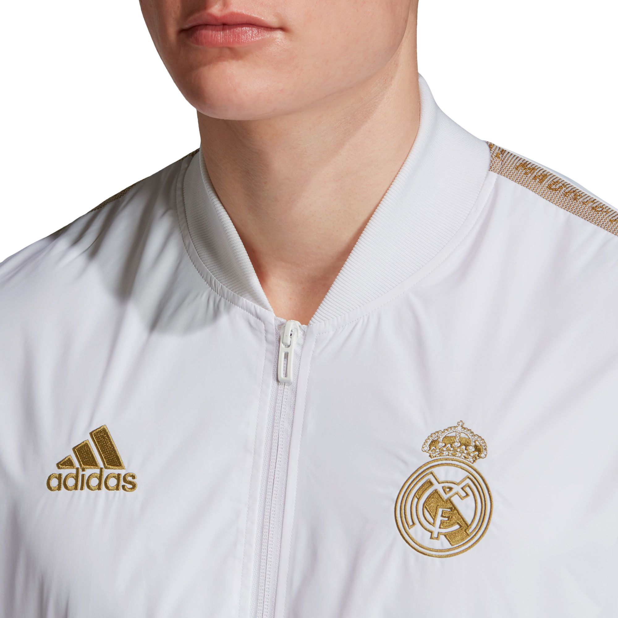 Chaqueta de Prepartido Real Madrid 2019/2020 Blanco - Fútbol Factory