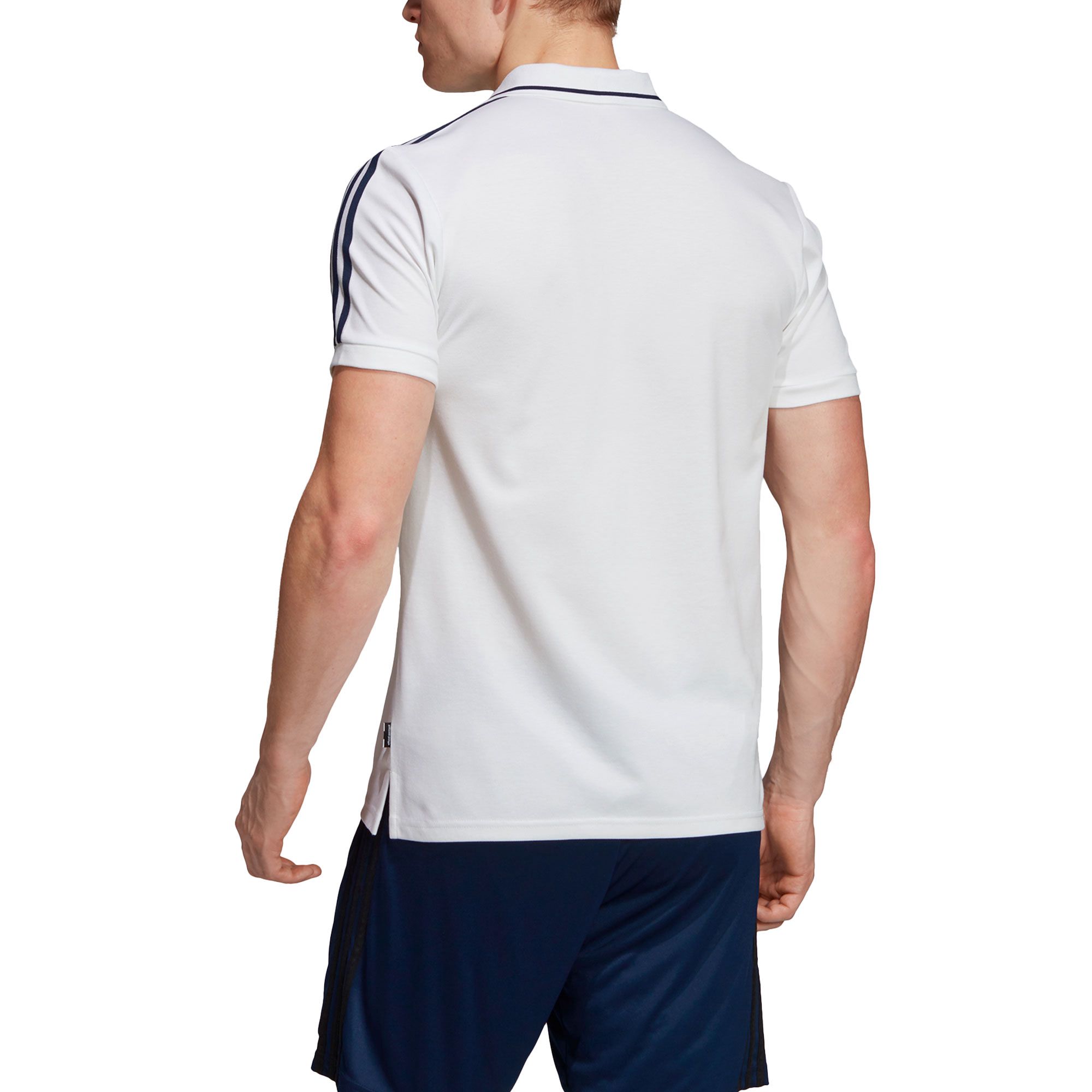 Polo de Paseo Real Madrid 2019/2020 Blanco Marino - Fútbol Factory
