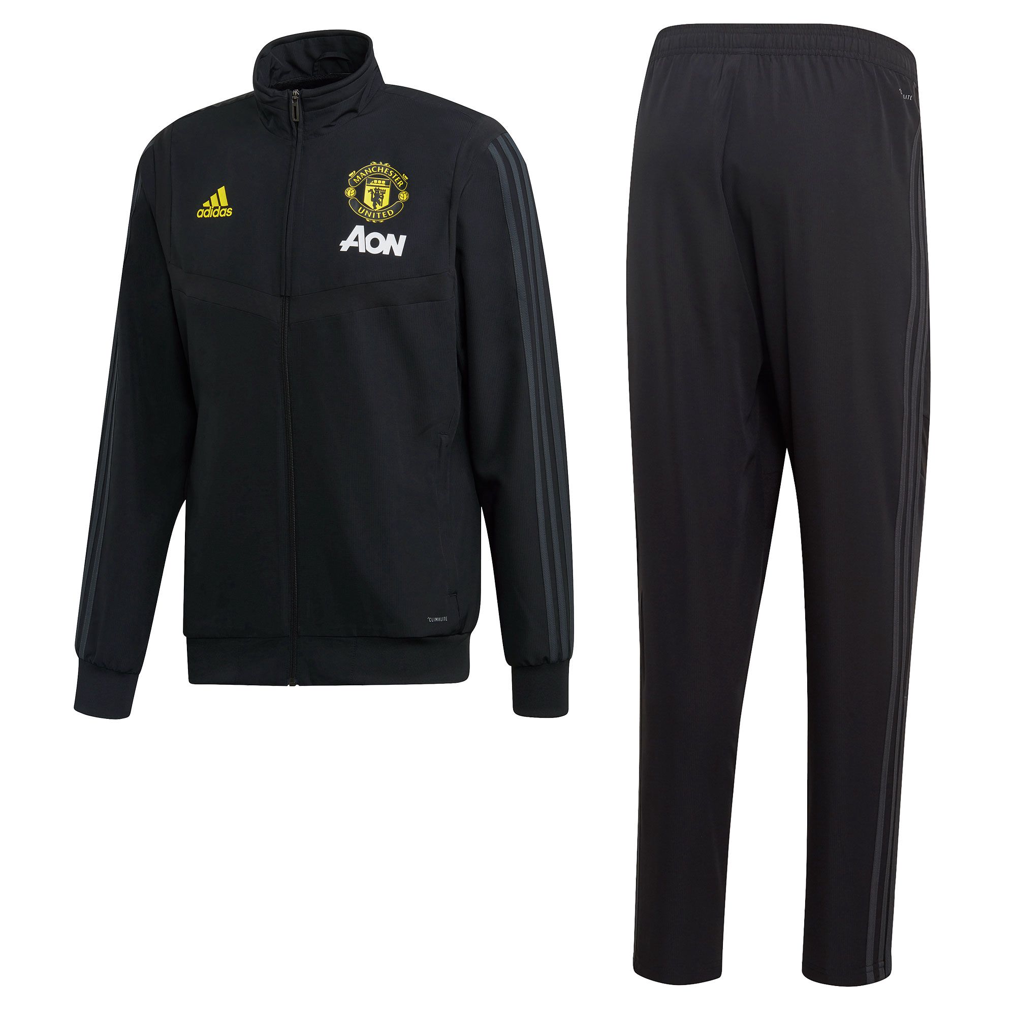 Chándal de Prepartido Manchester United 2019/2020 Negro - Fútbol Factory