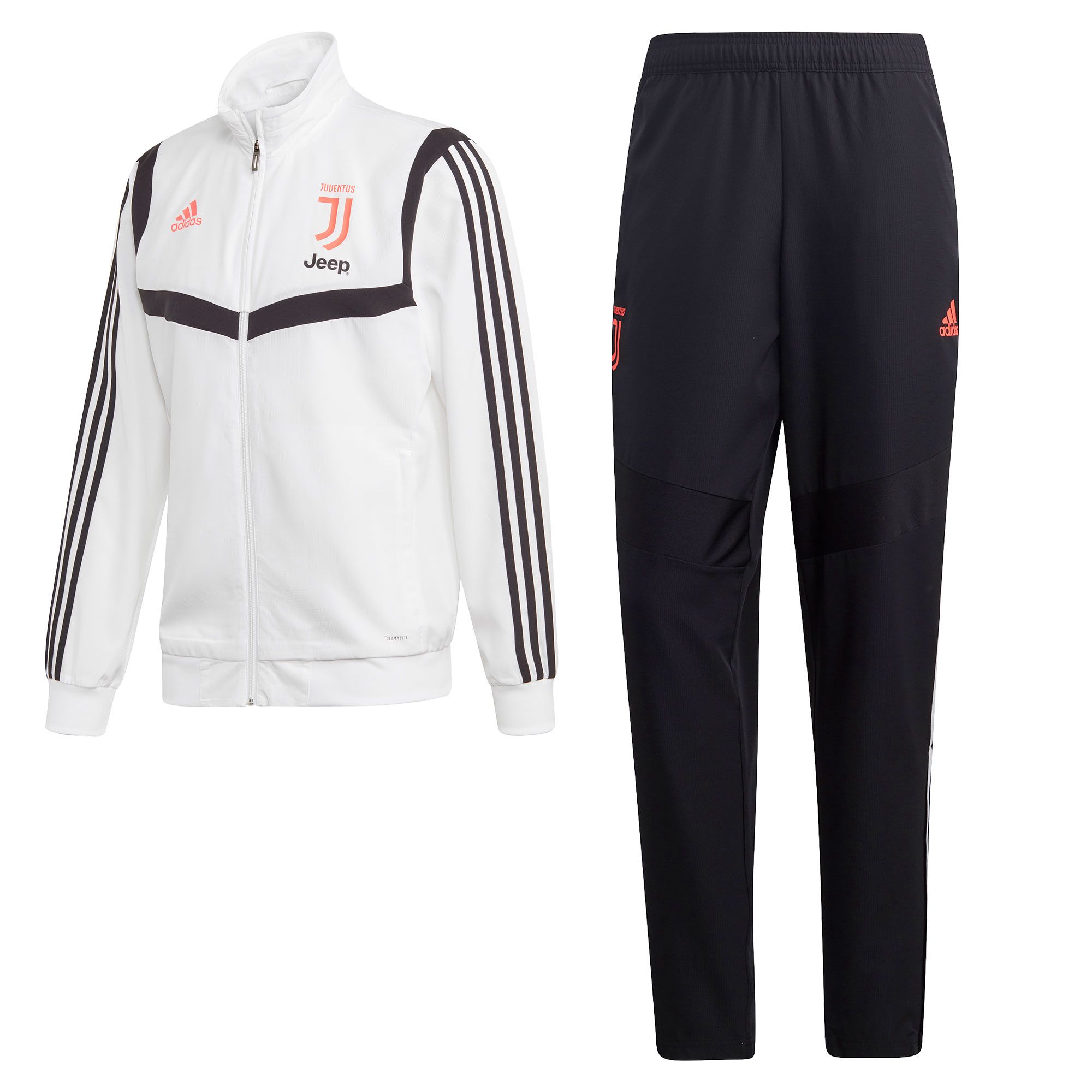 Chándal Pre-Match Juventus Turín 2019/2020 Blanco Negro - Fútbol Factory