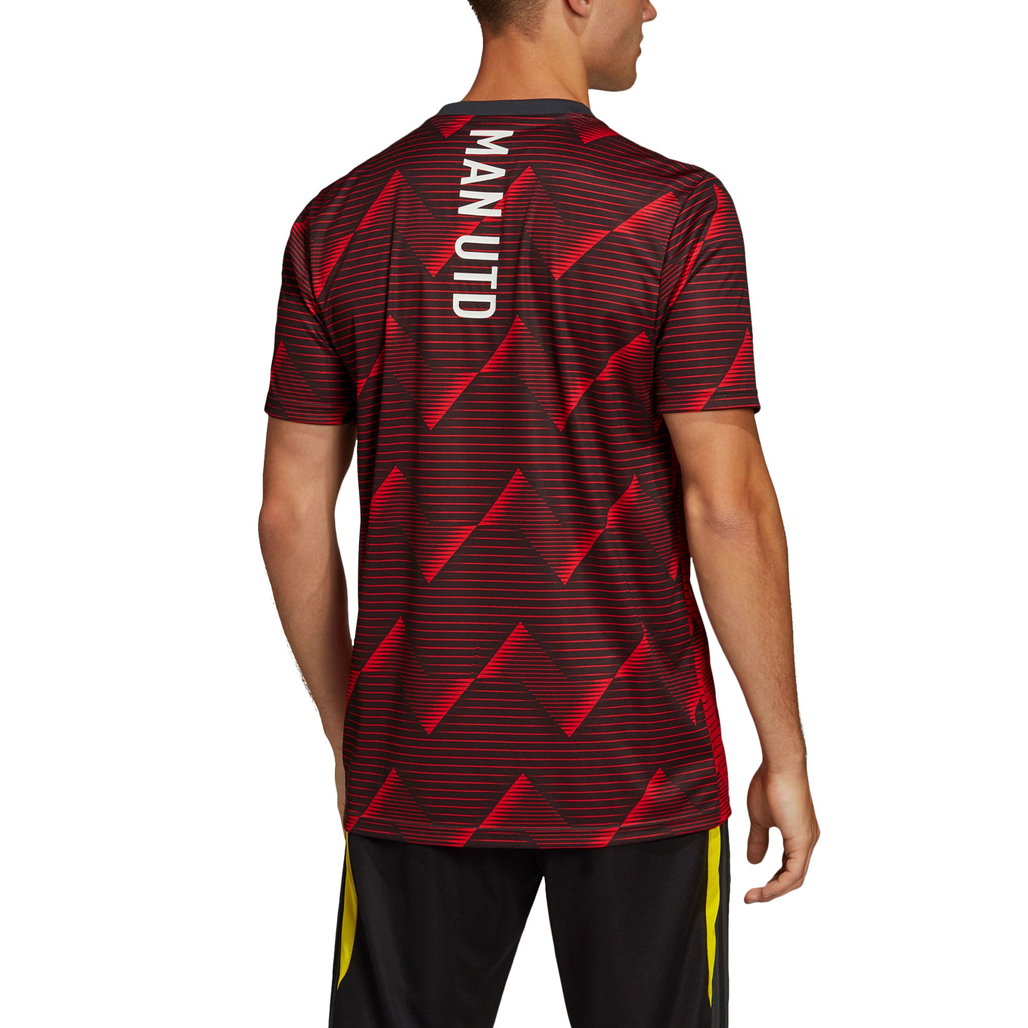 Camiseta Pre-Match Manchester United 2019/2020 Rojo Negro - Fútbol Factory