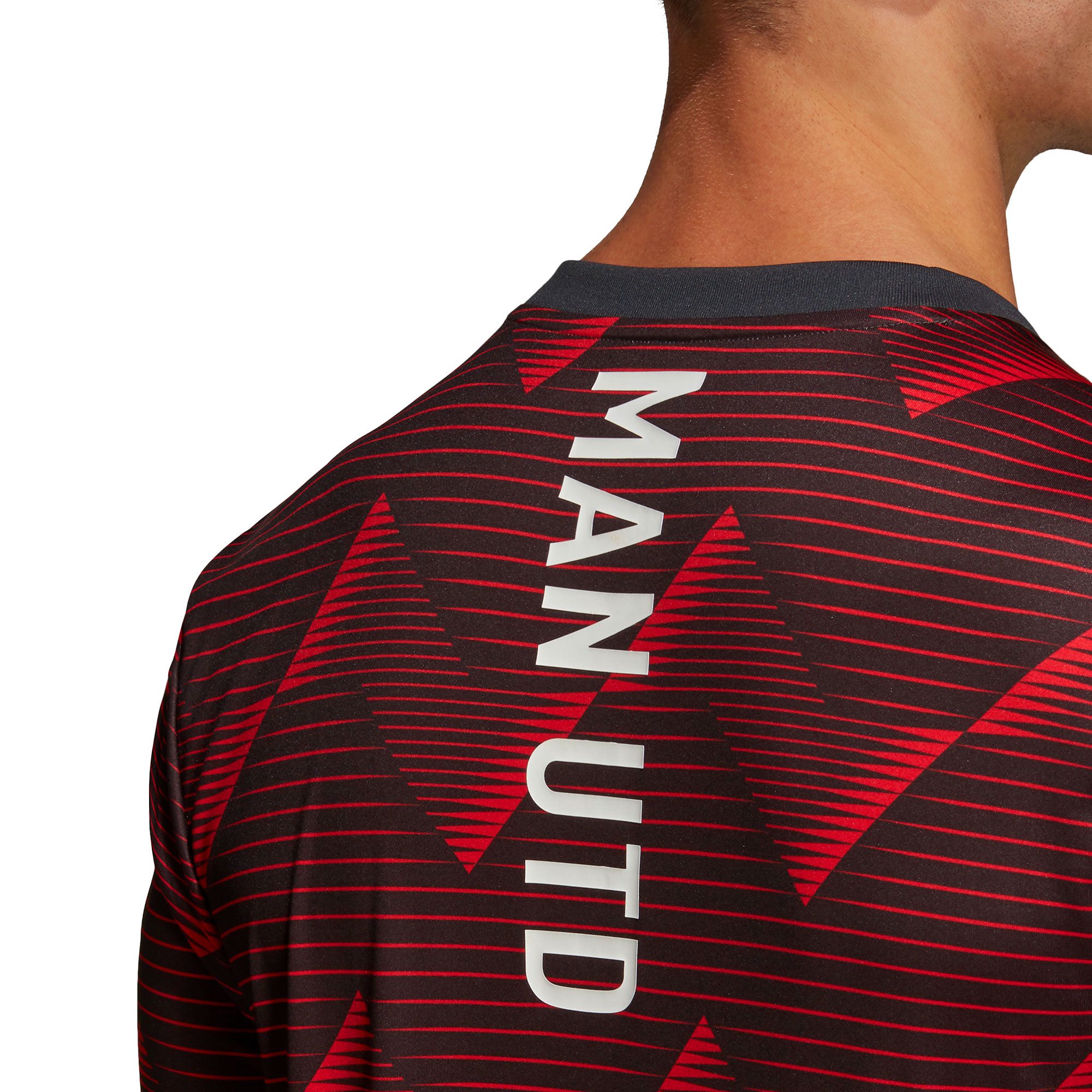Camiseta Pre-Match Manchester United 2019/2020 Rojo Negro - Fútbol Factory