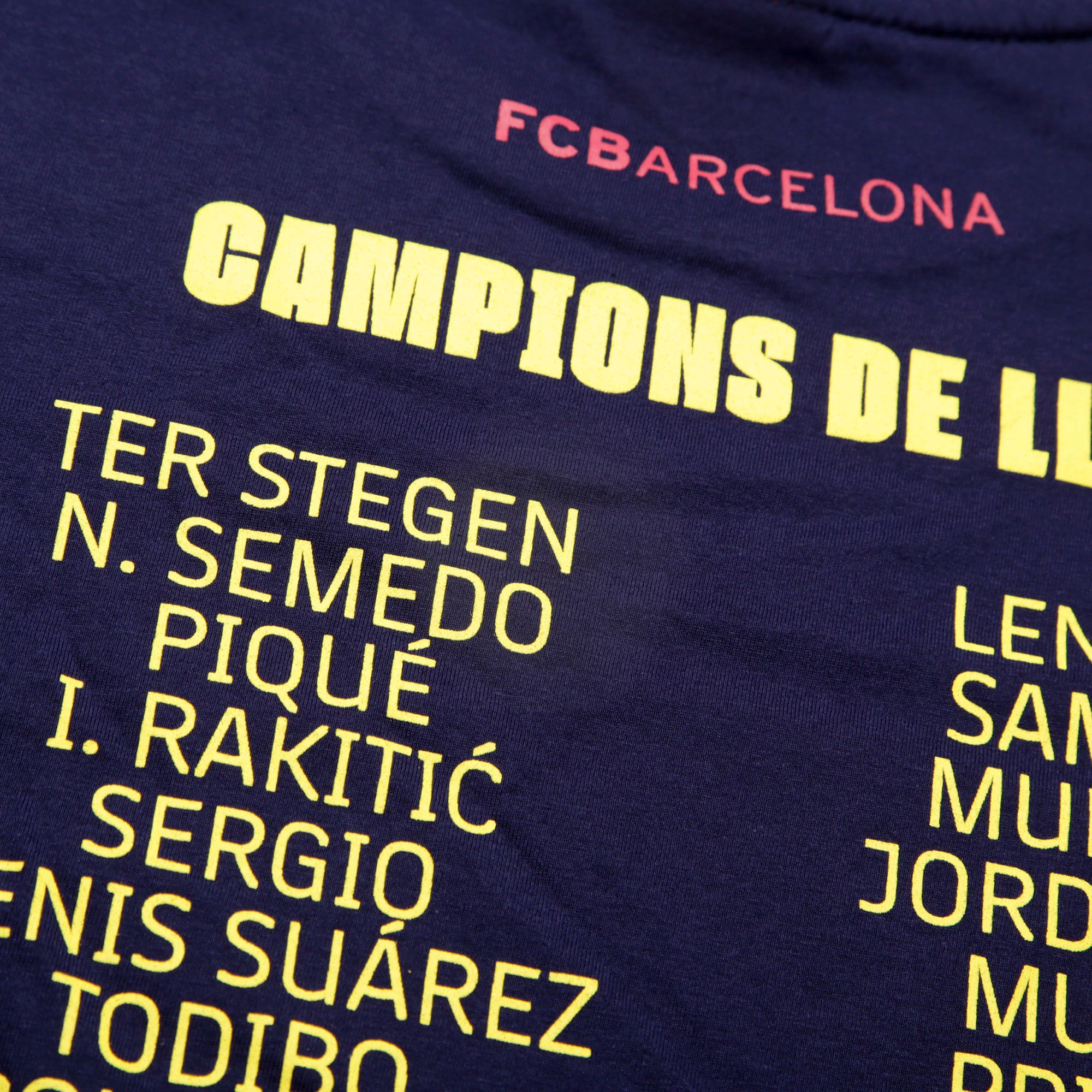 Camiseta FC Barcelona Campeones de Liga 2018/2019 Azul Marino - Fútbol Factory