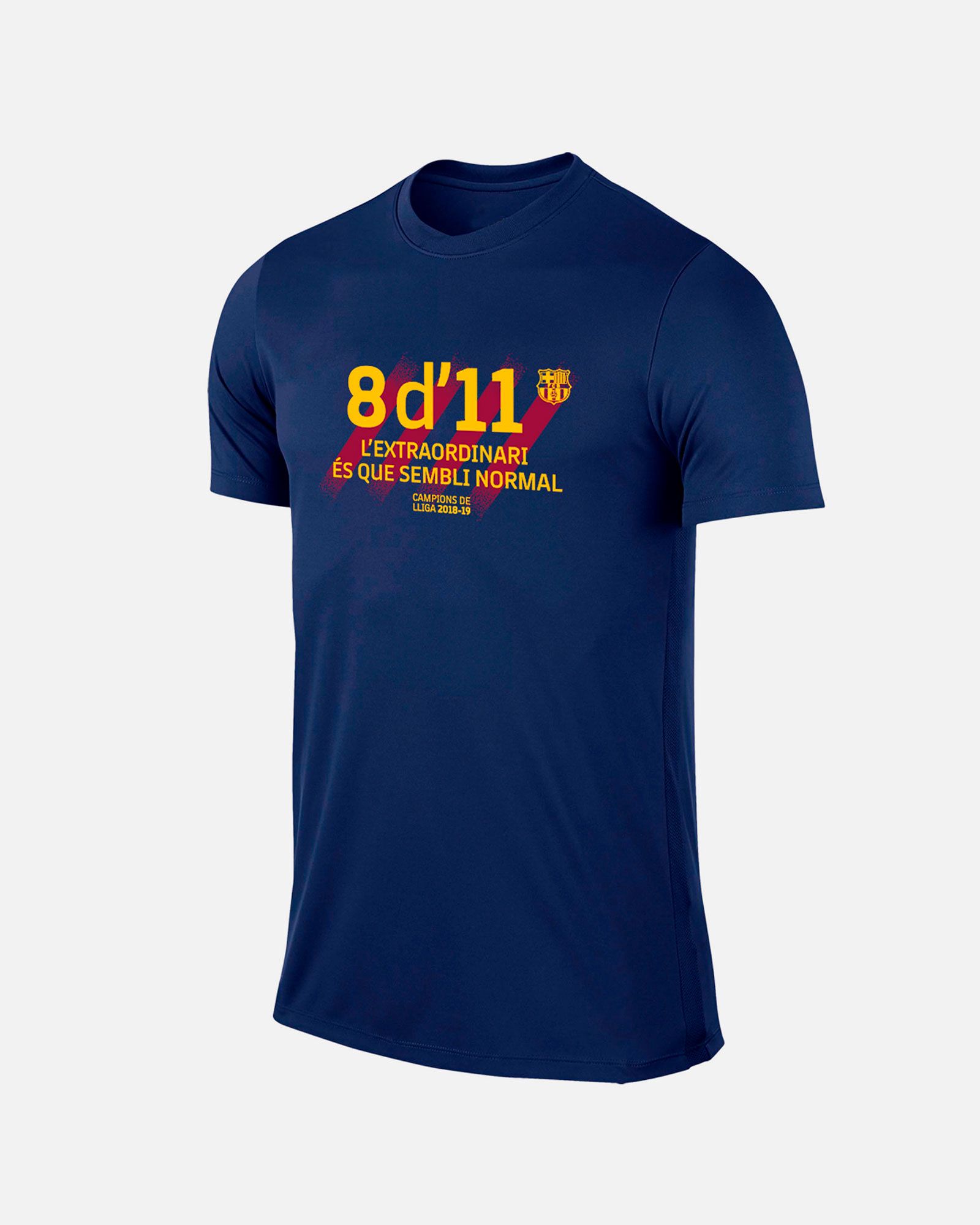 Camiseta FC Barcelona Campeones de Liga 2018/2019 Junior Azul Marino - Fútbol Factory