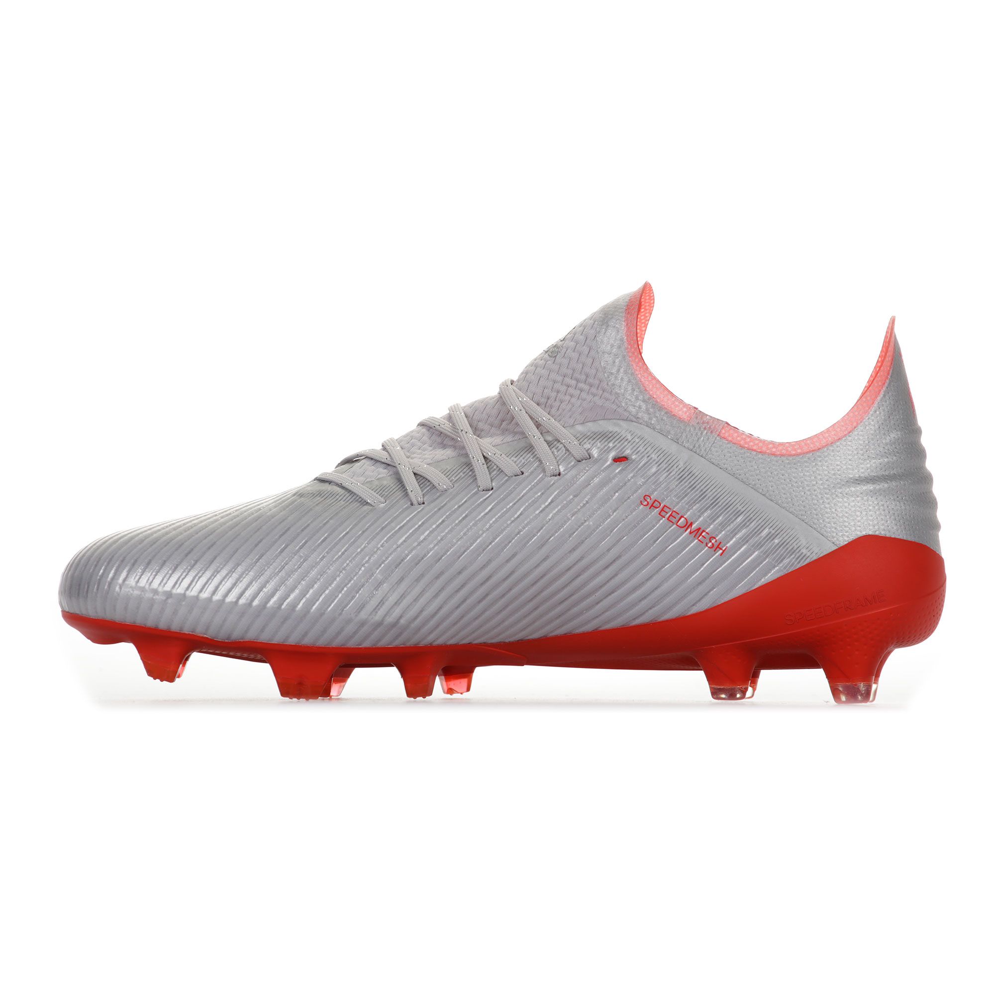 Botas de Fútbol X 19.1 FG Plata Rojo - Fútbol Factory