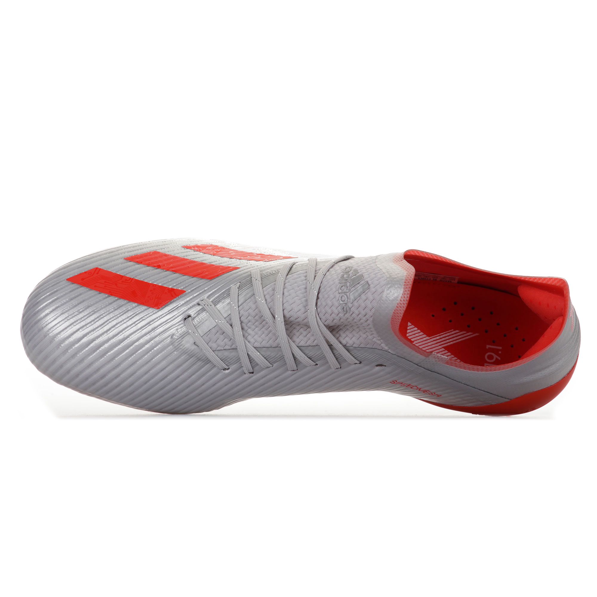 Botas de Fútbol X 19.1 FG Plata Rojo - Fútbol Factory