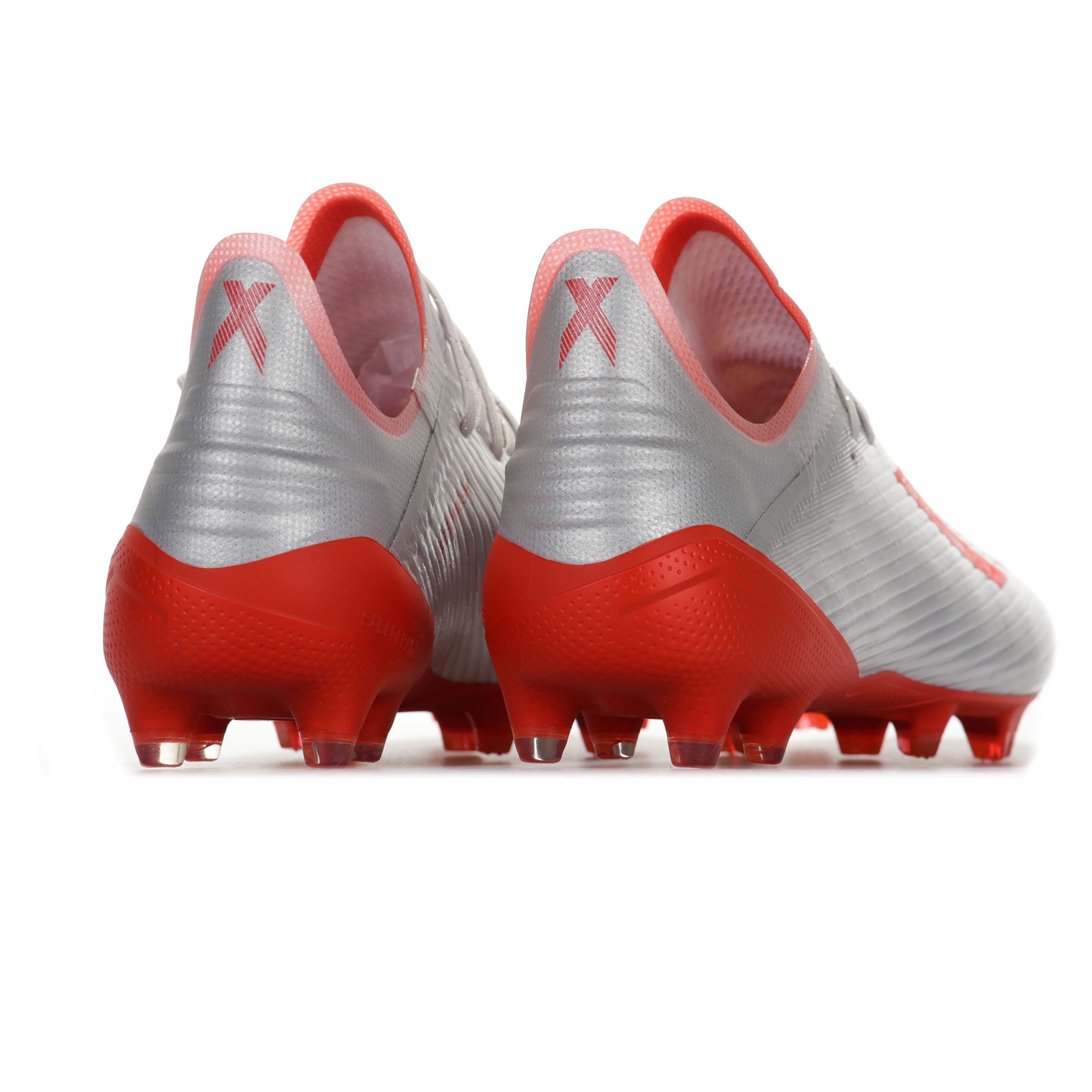 Botas de Fútbol X 19.1 FG Plata Rojo - Fútbol Factory