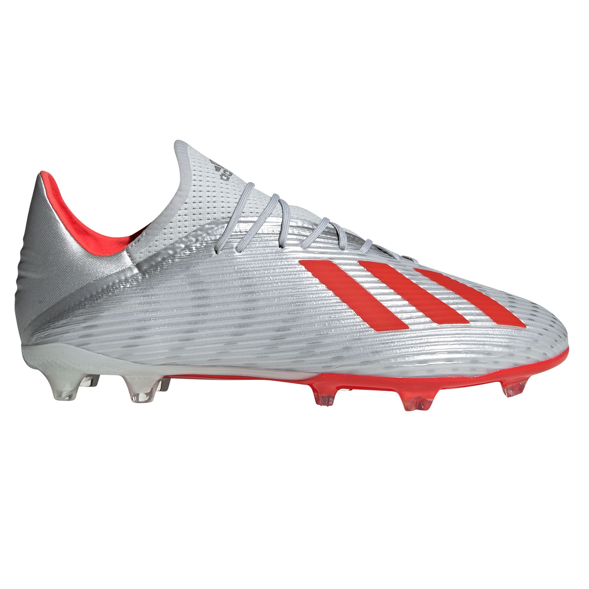 Botas de Fútbol X 19.2 FG Plata Rojo - Fútbol Factory
