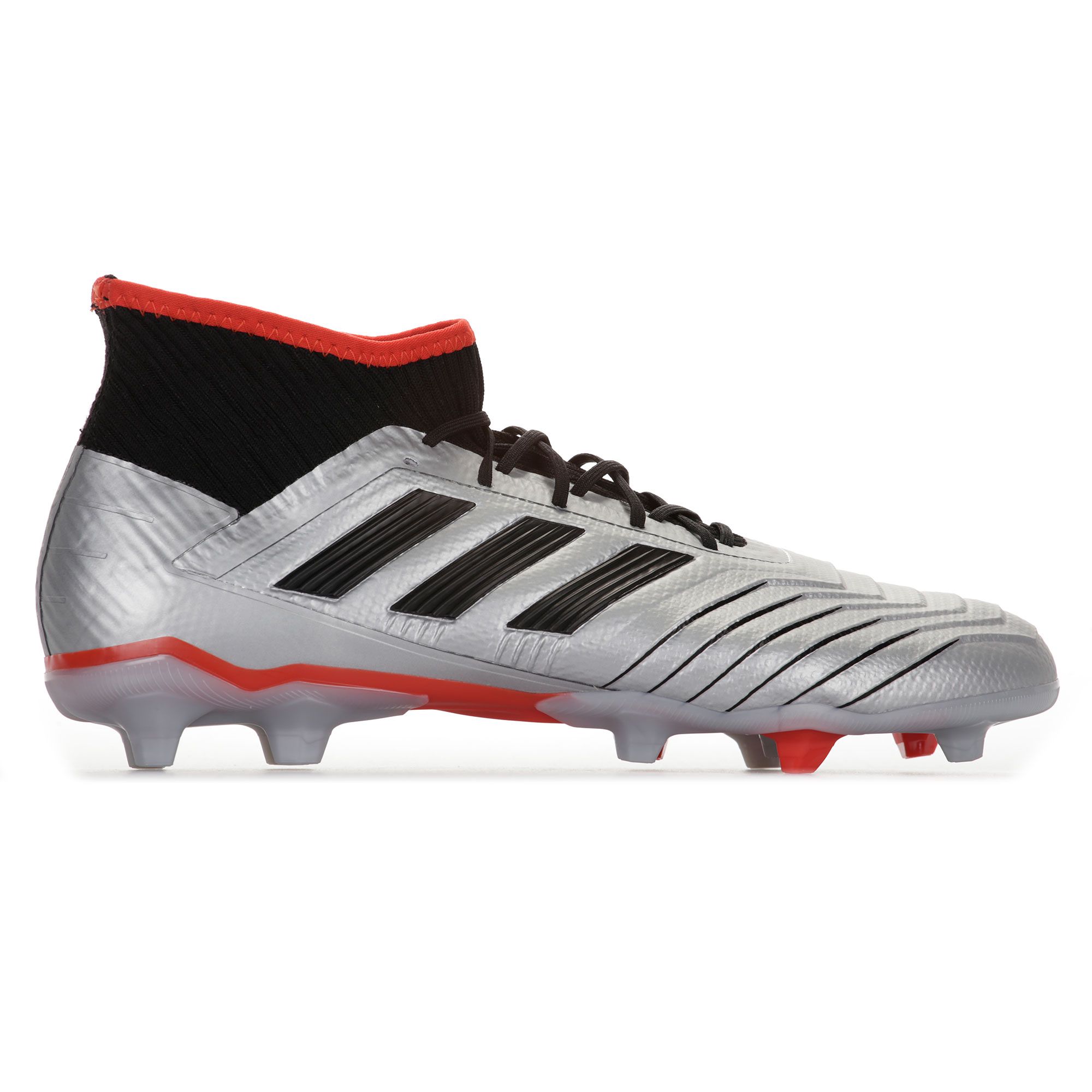 Botas de Fútbol Predator 19.2 FG Plata Negro - Fútbol Factory
