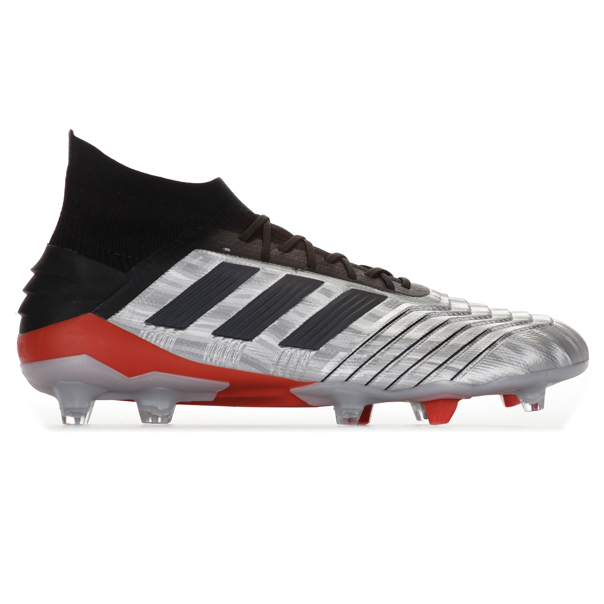 Botas de Futbol Predator 19.1 FG Plata Negro