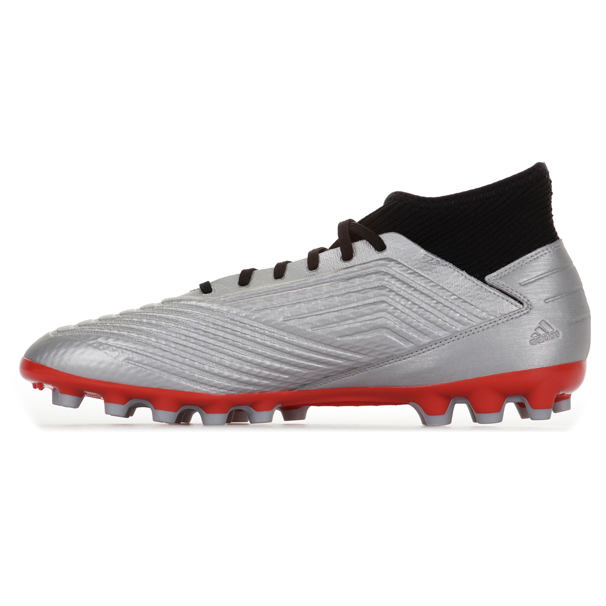 Botas de Fútbol Predator 19.3 AG Plata Negro - Fútbol Factory