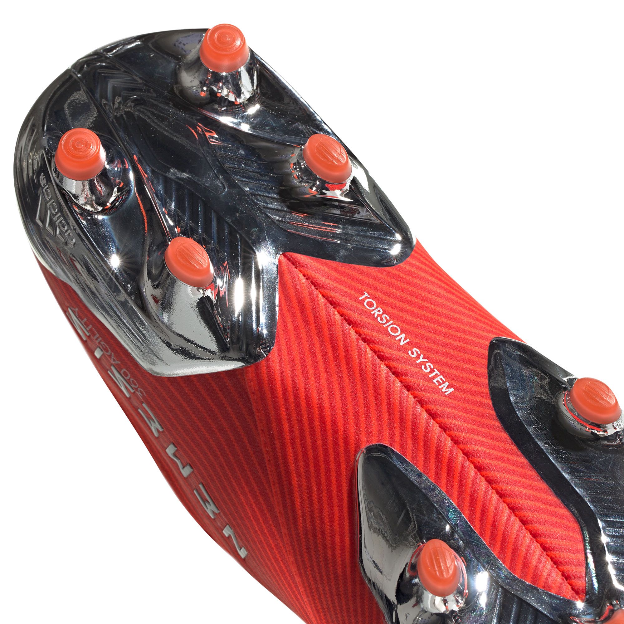 Botas de Fútbol Nemeziz 19+ FG Blanco Rojo - Fútbol Factory