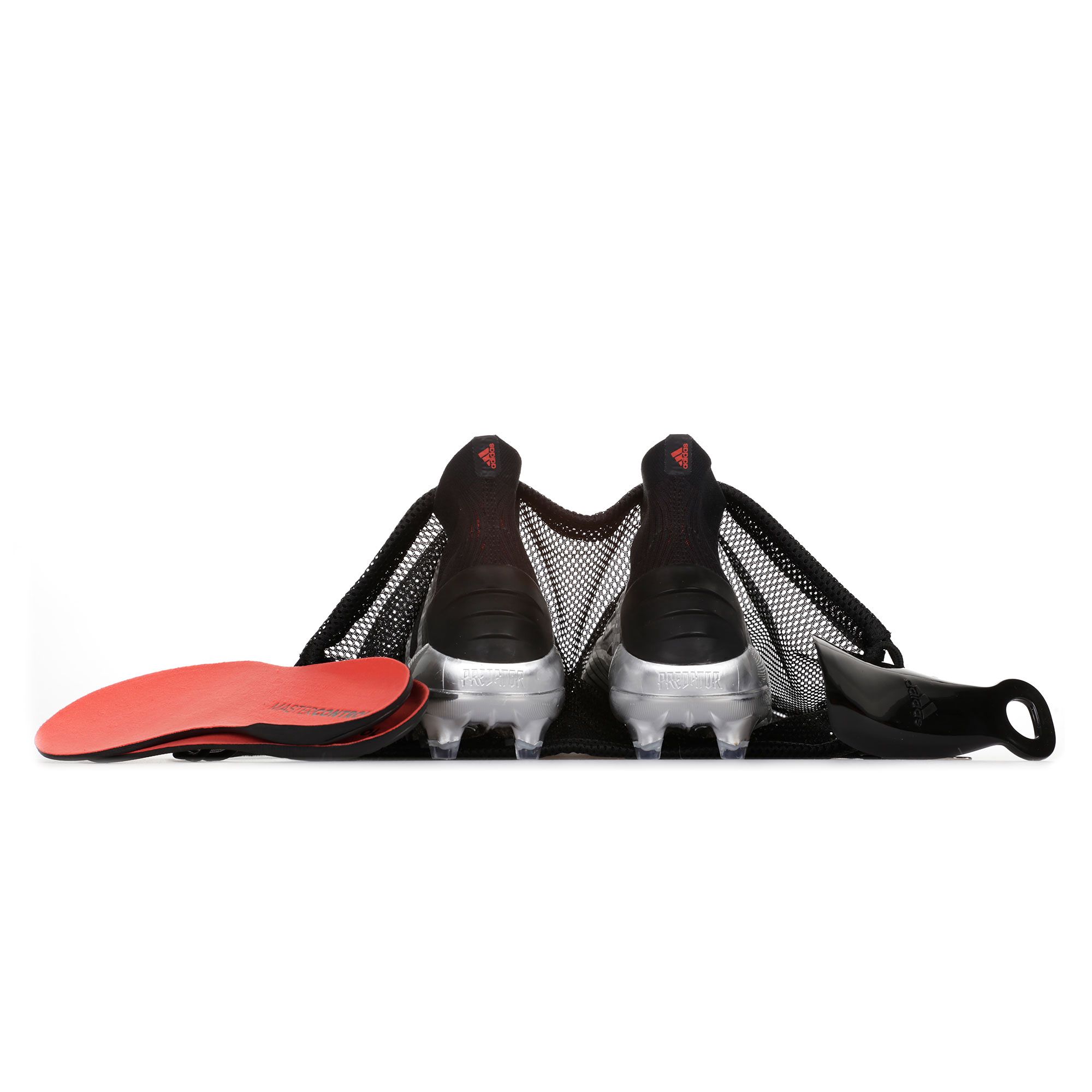 Botas de Fútbol Predator 19+ FG Plata Negro - Fútbol Factory