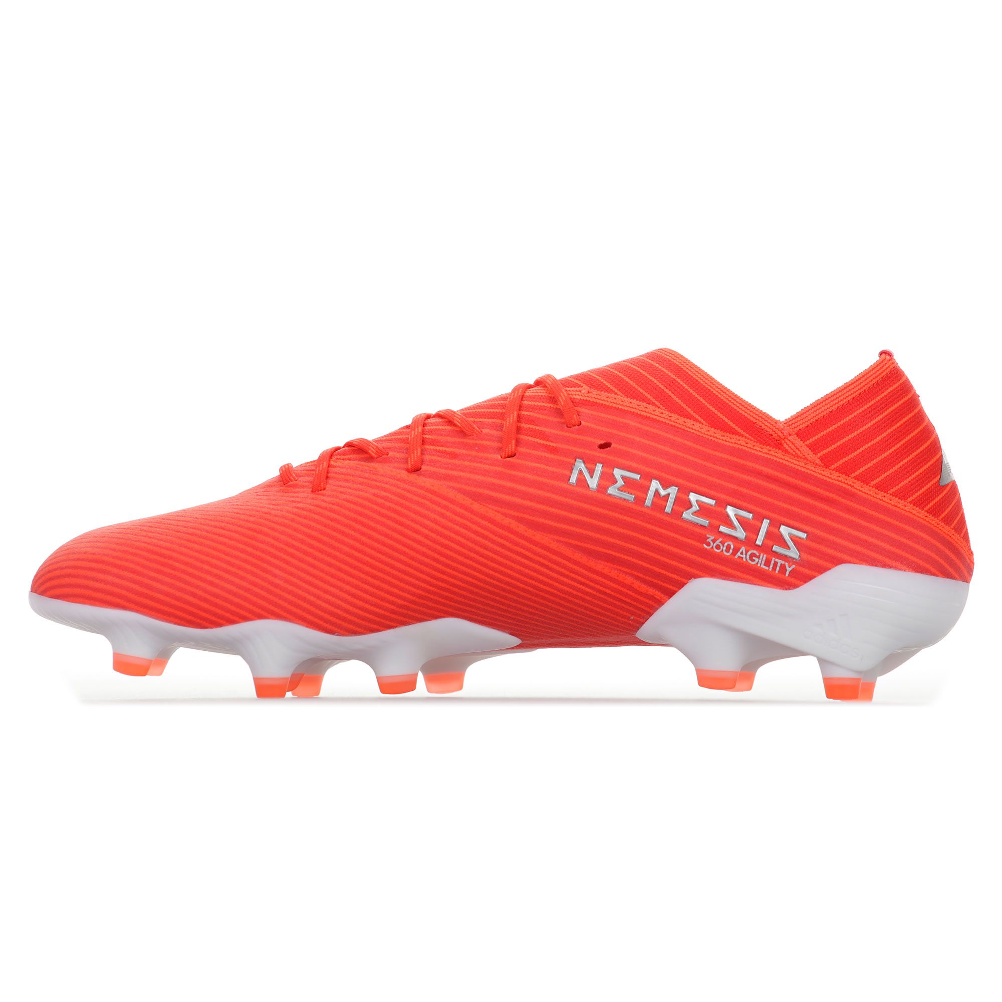 Botas de Fútbol Nemeziz 19.1 FG Blanco Rojo - Fútbol Factory
