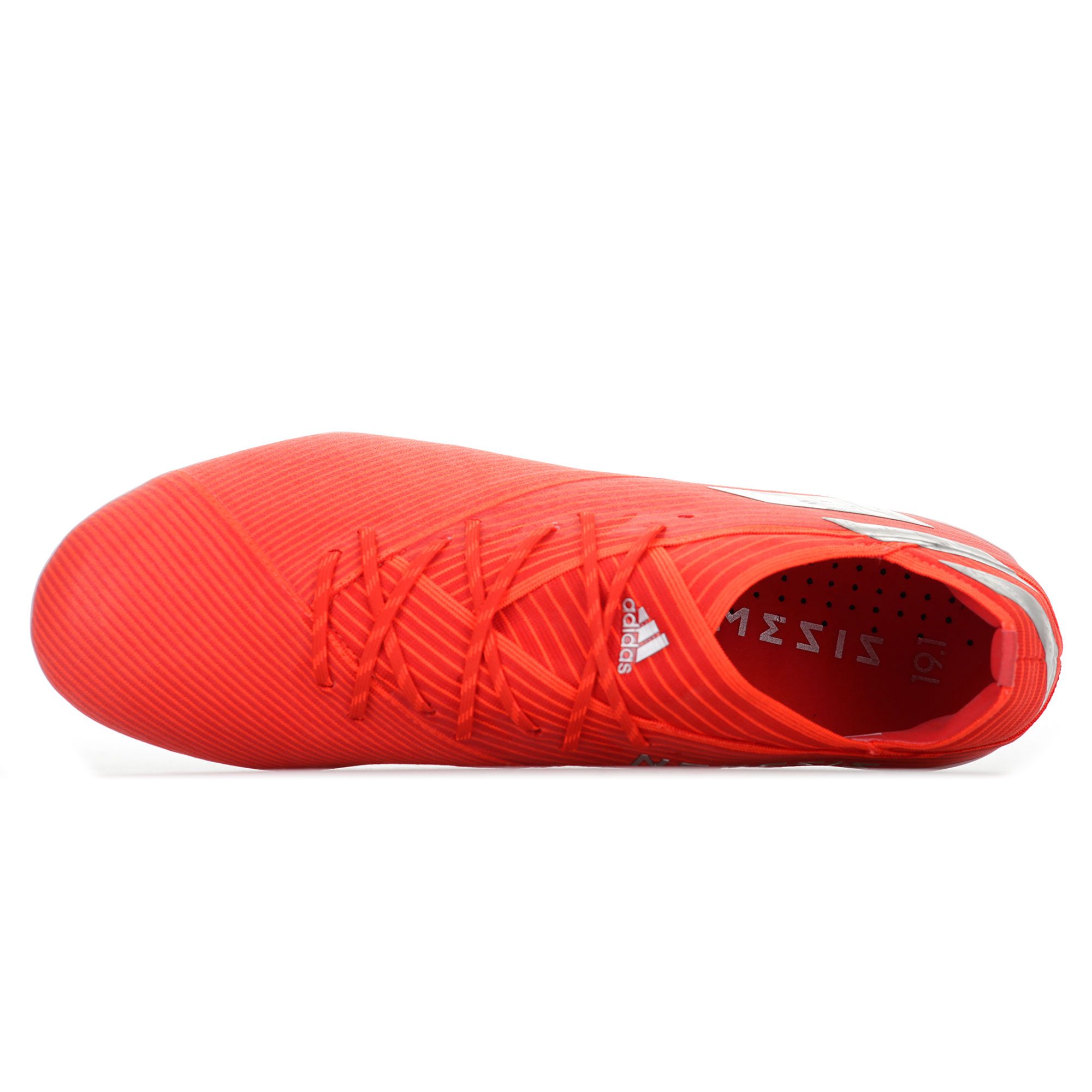 Botas de Fútbol Nemeziz 19.1 FG Blanco Rojo - Fútbol Factory
