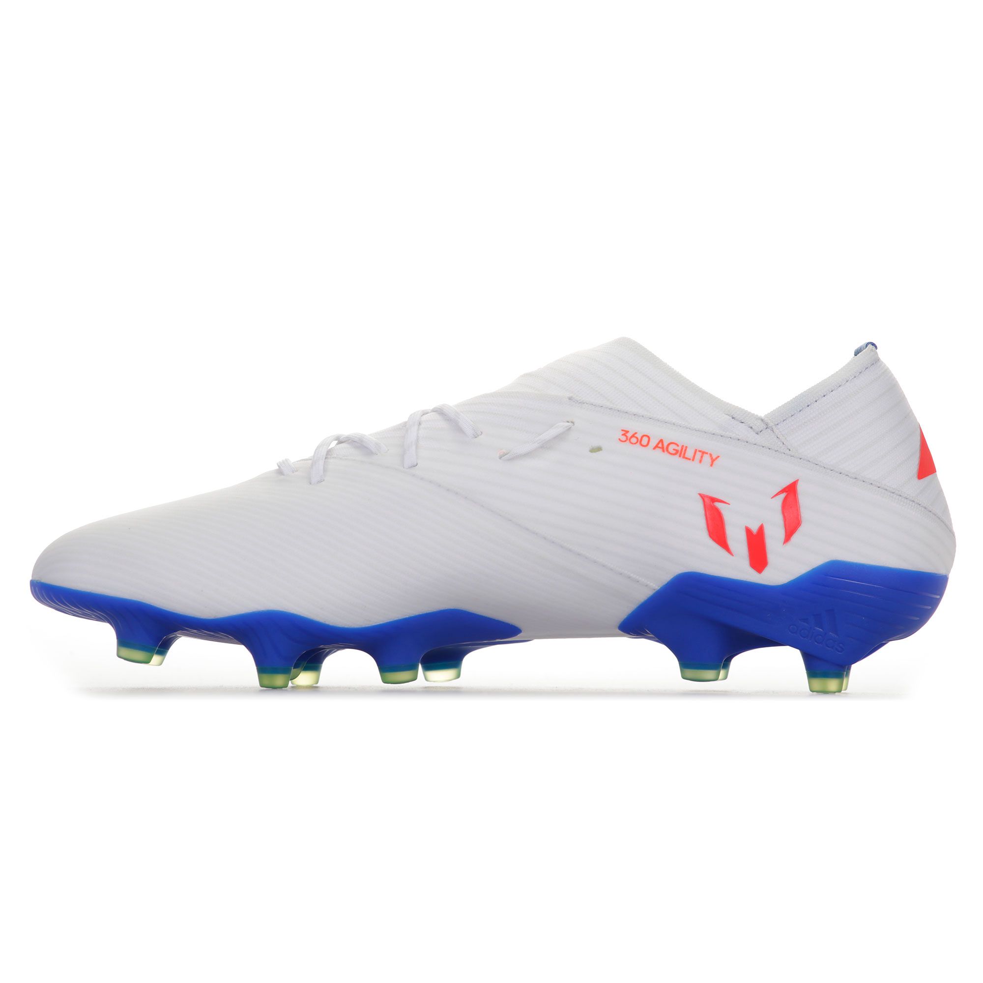 Botas de Fútbol Nemeziz Messi 19.1 FG Blanco Rojo - Fútbol Factory