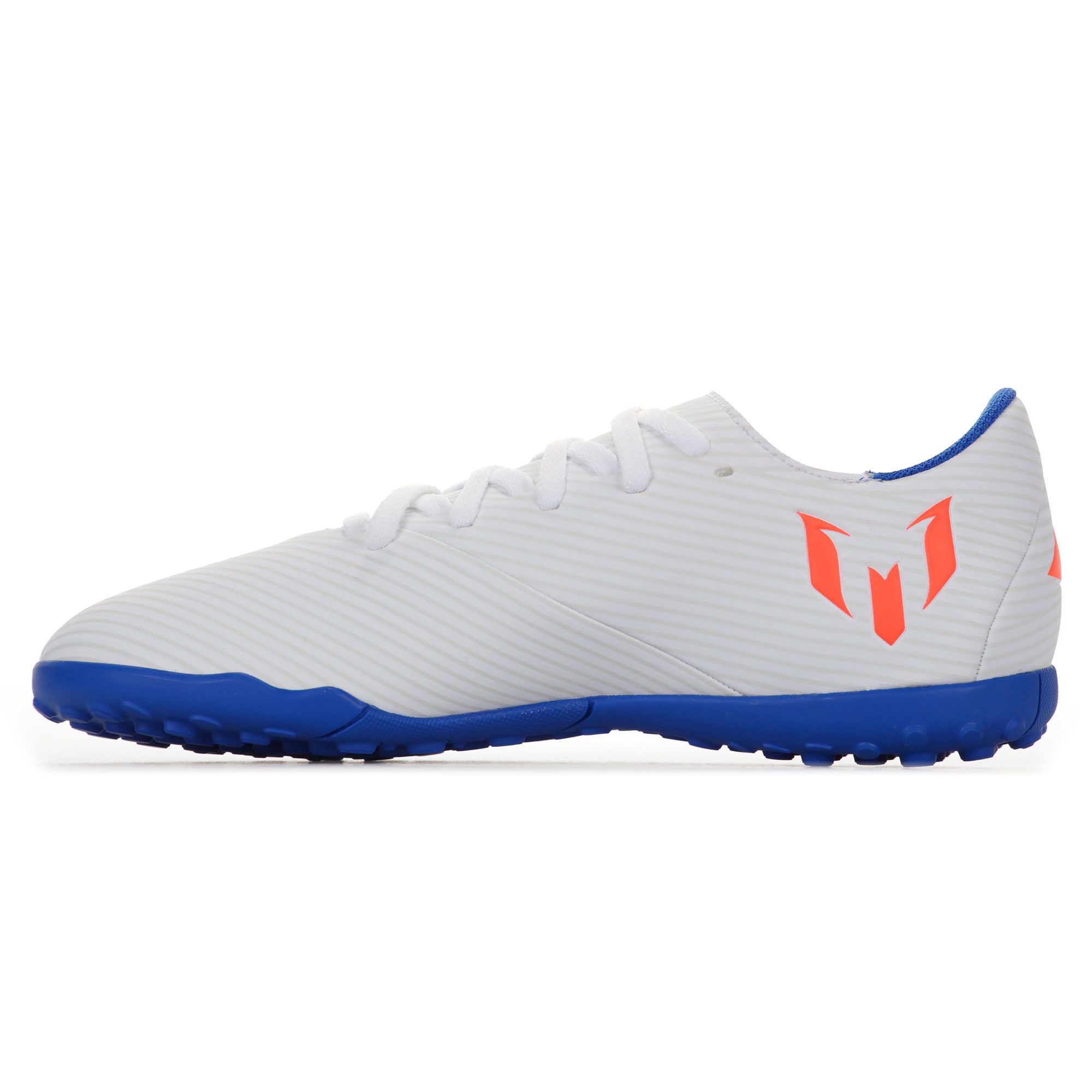 Botas de Fútbol Nemeziz Messi 19.4 Multitaco Junior Blanco Azul - Fútbol Factory