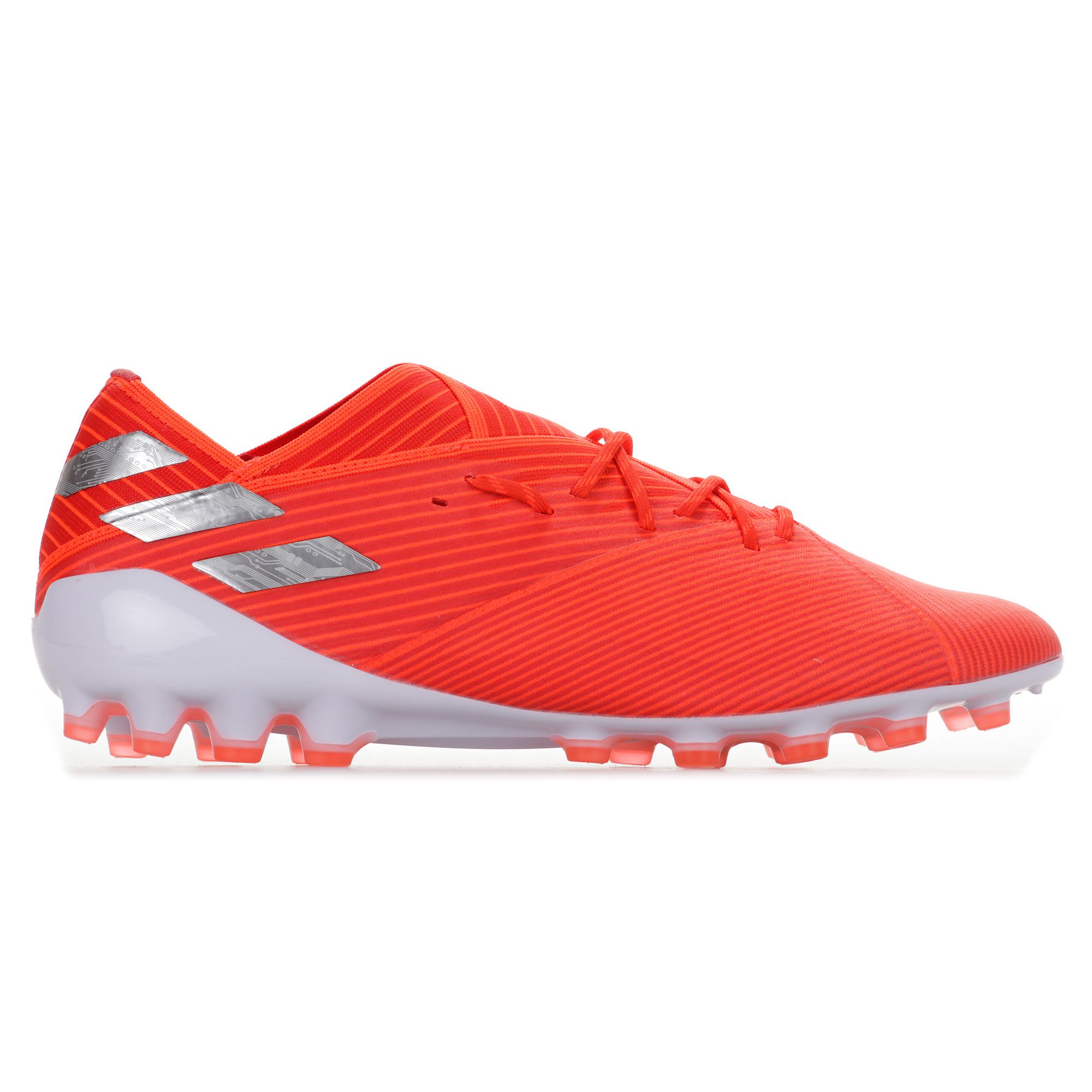Botas de Fútbol Nemeziz 19.1 AG Rojo Plata - Fútbol Factory