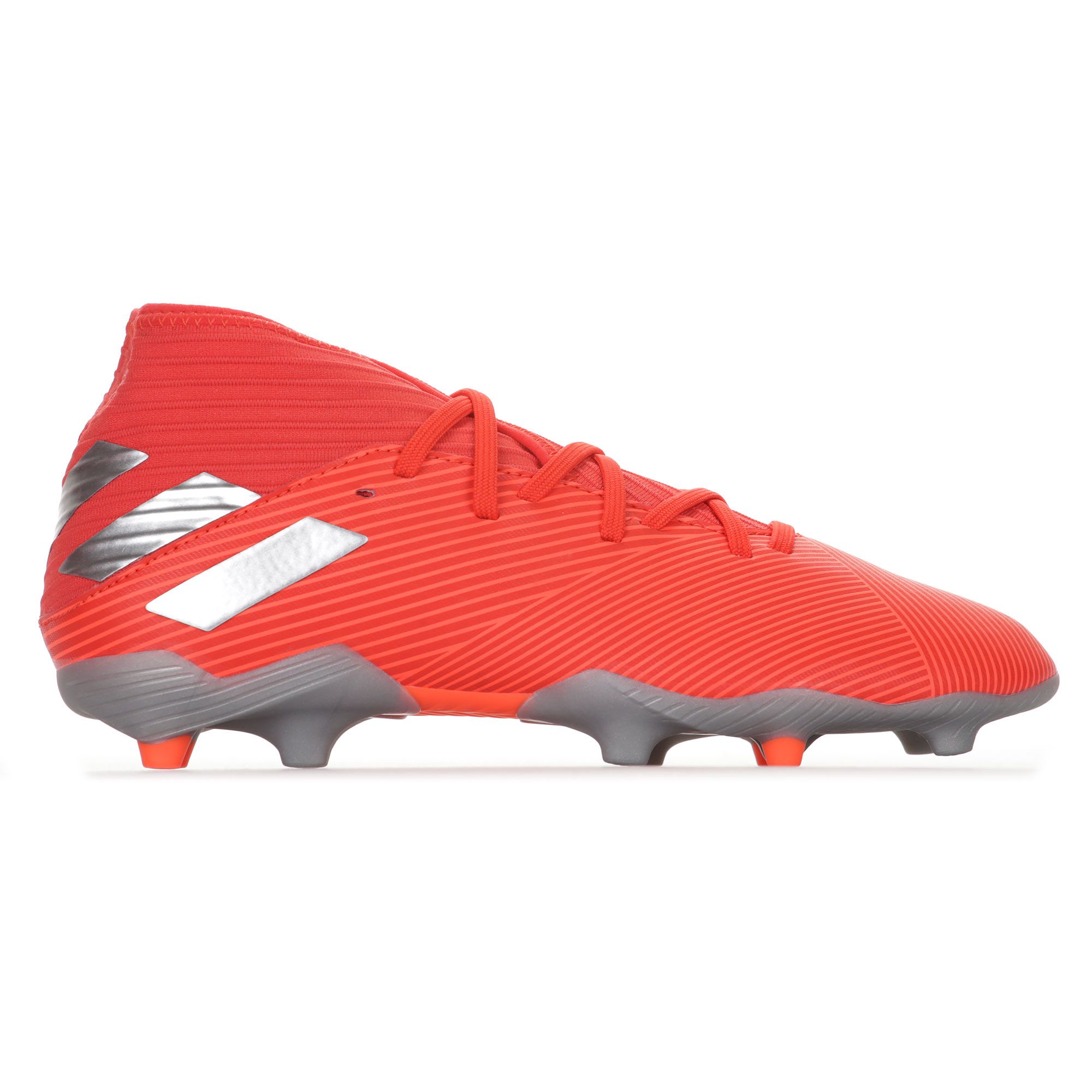 Botas de fútbol Nemeziz 19.3 FG Junior Rojo Plata - Fútbol Factory