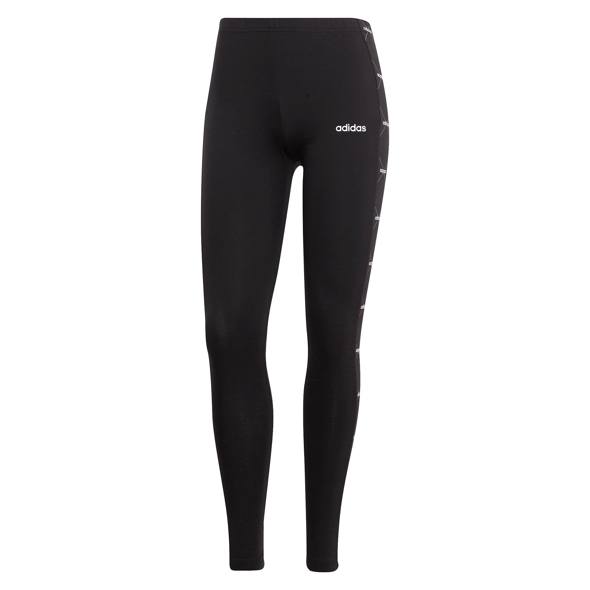 Mallas largas de Training Linear Graphic Core Mujer Negro - Fútbol Factory