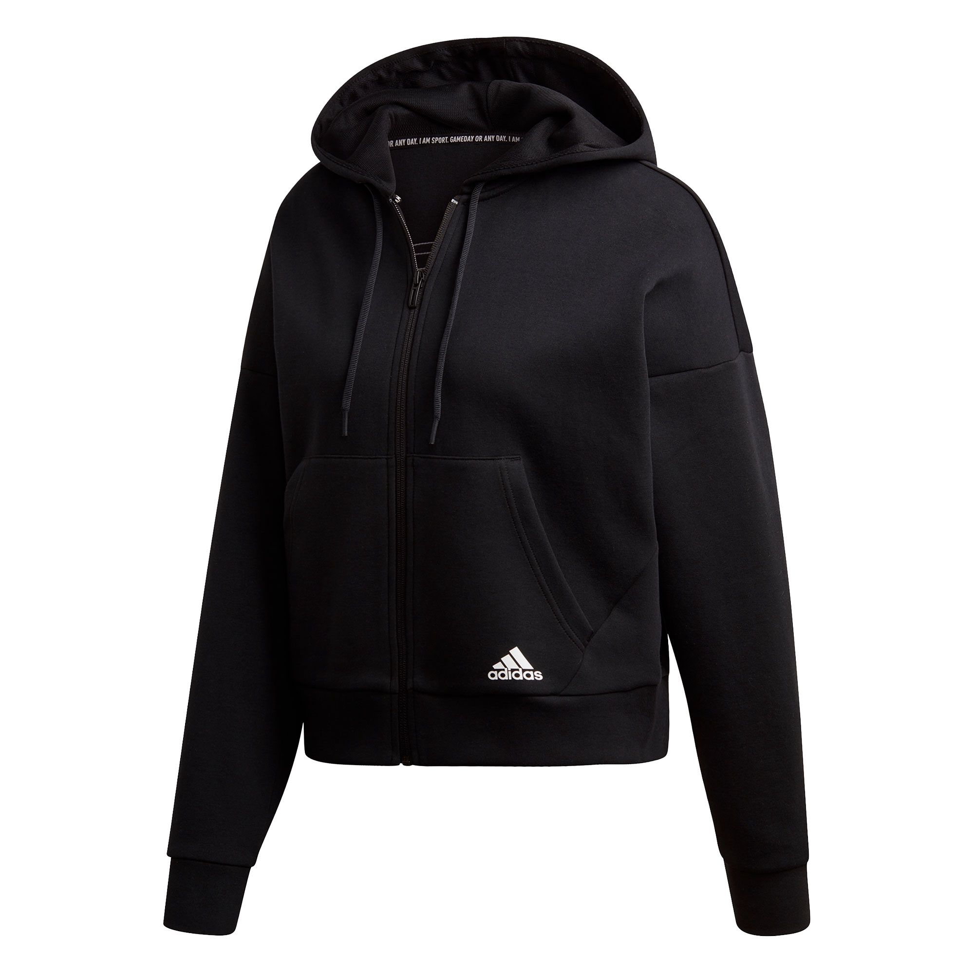 Chaqueta Must Haves Tres Bandas Mujer Negro - Fútbol Factory