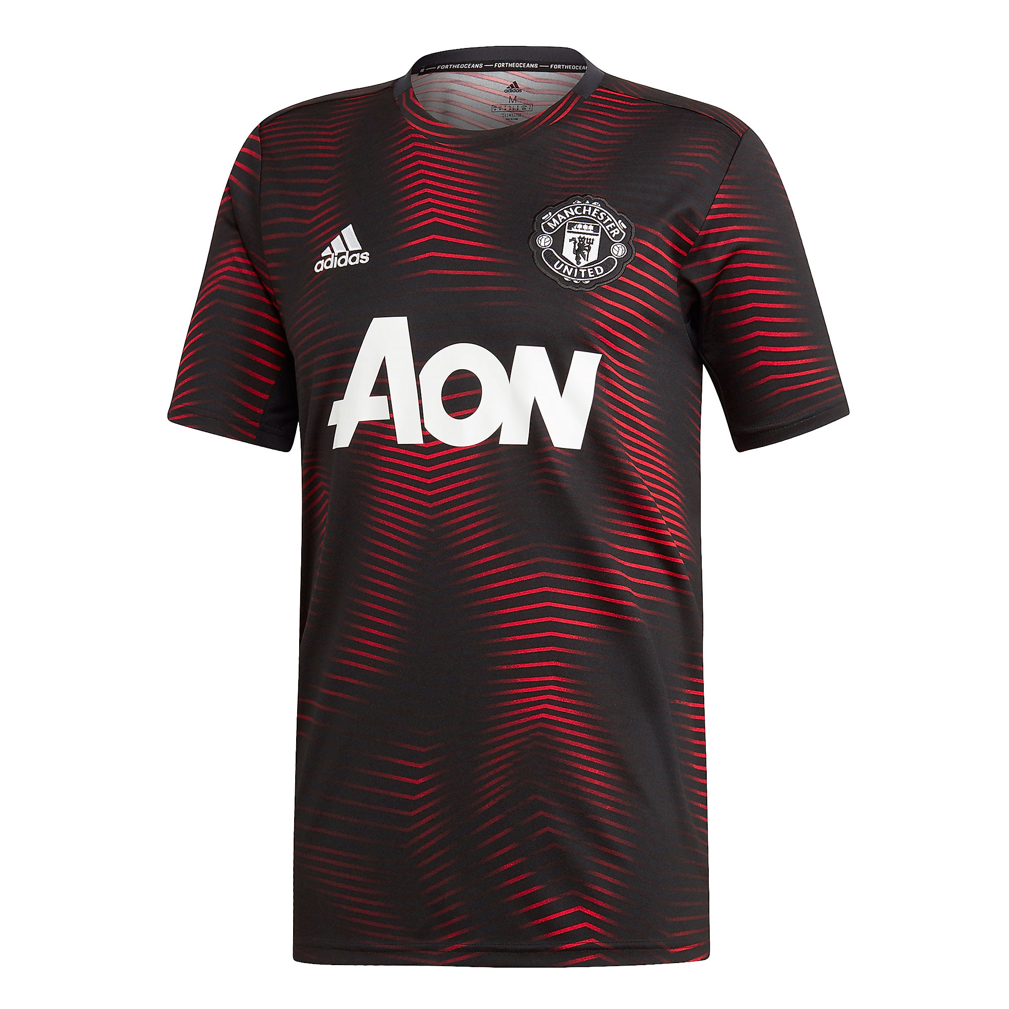 Camiseta Pre-Match Manchester United 2018/2019 Parley Negro - Fútbol Factory