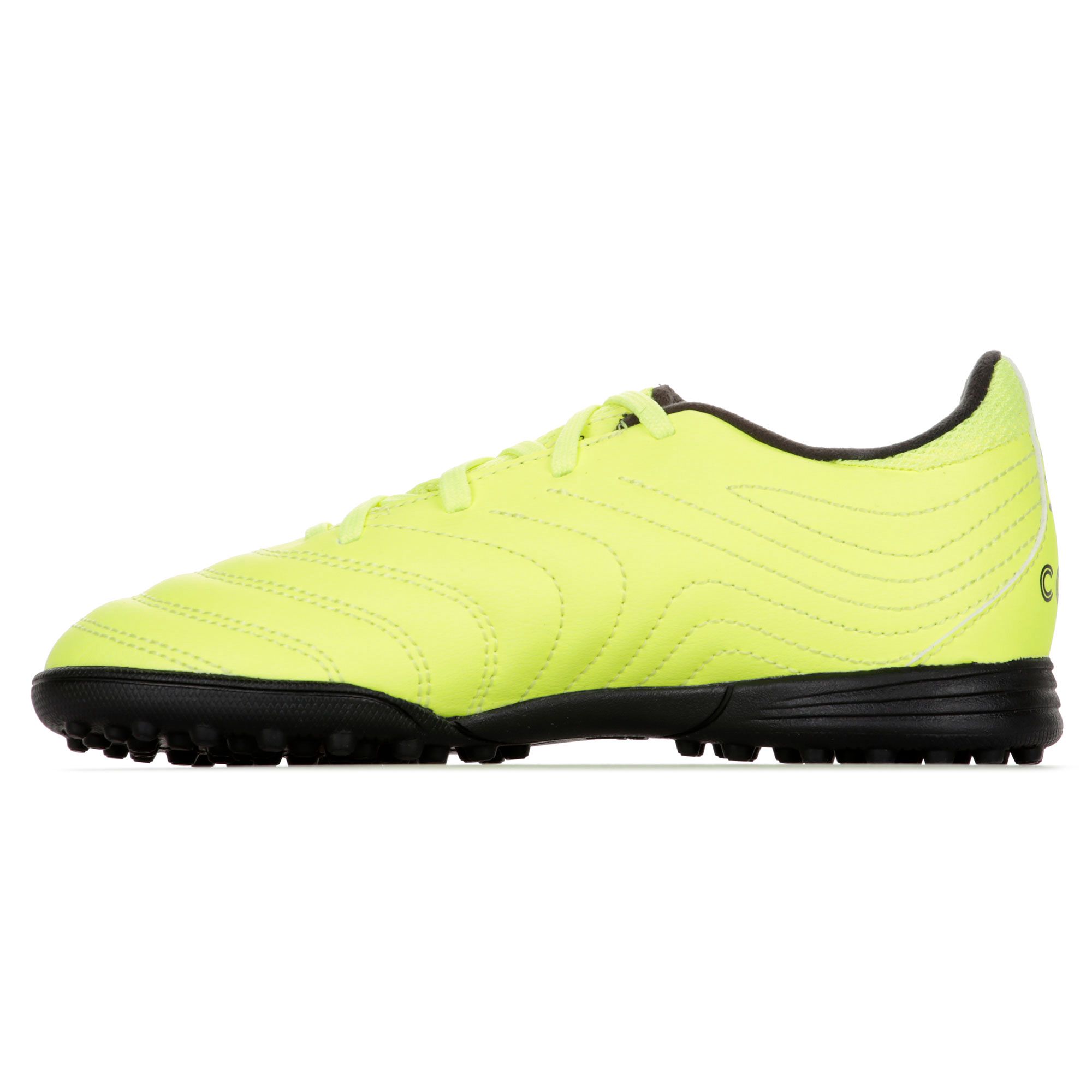 Botas de Fútbol Copa 19.3 Multitaco Junior Amarillo Flúor - Fútbol Factory