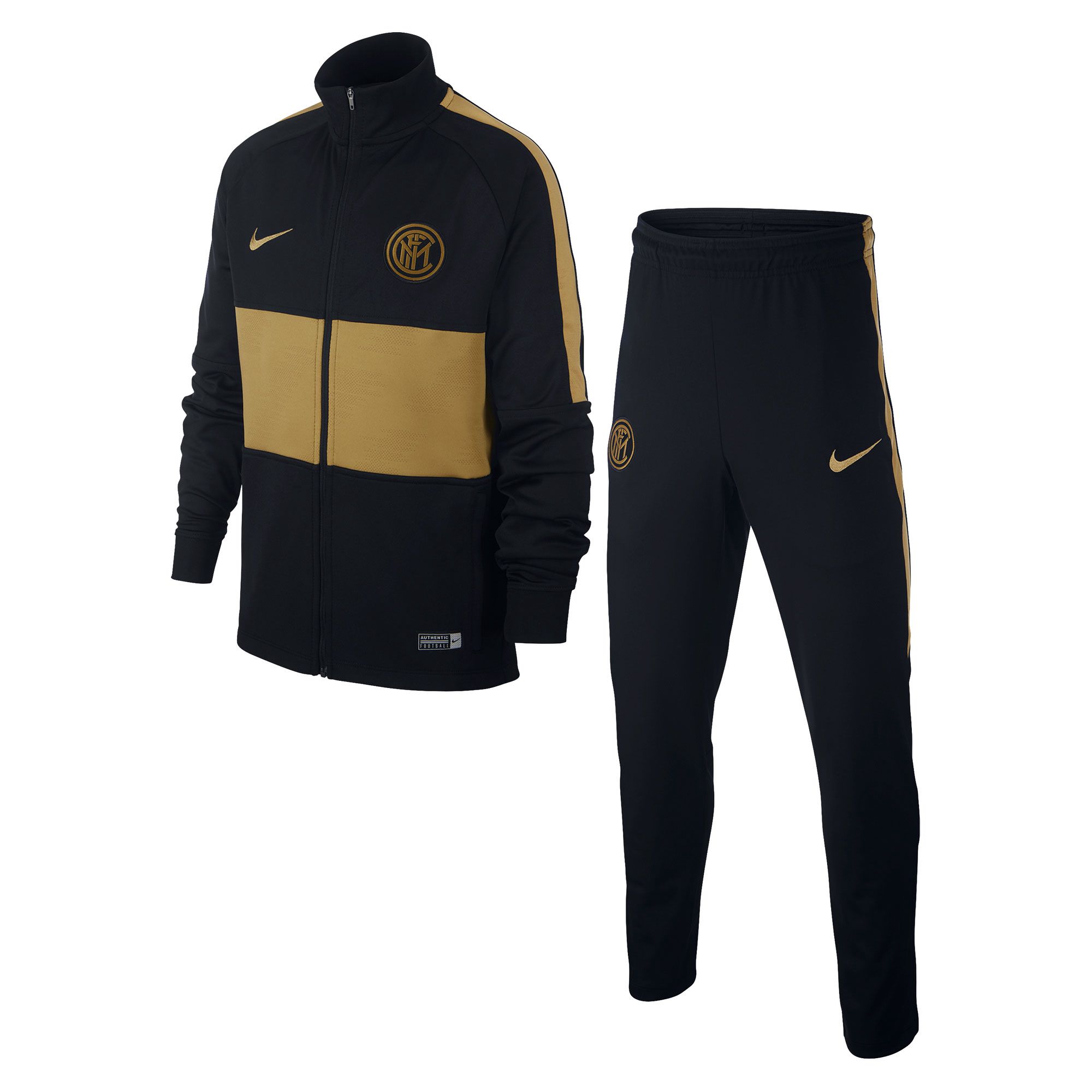 Chándal Pre-Match Inter Milan 2019/2020 Strike Junior Negro Dorado - Fútbol Factory
