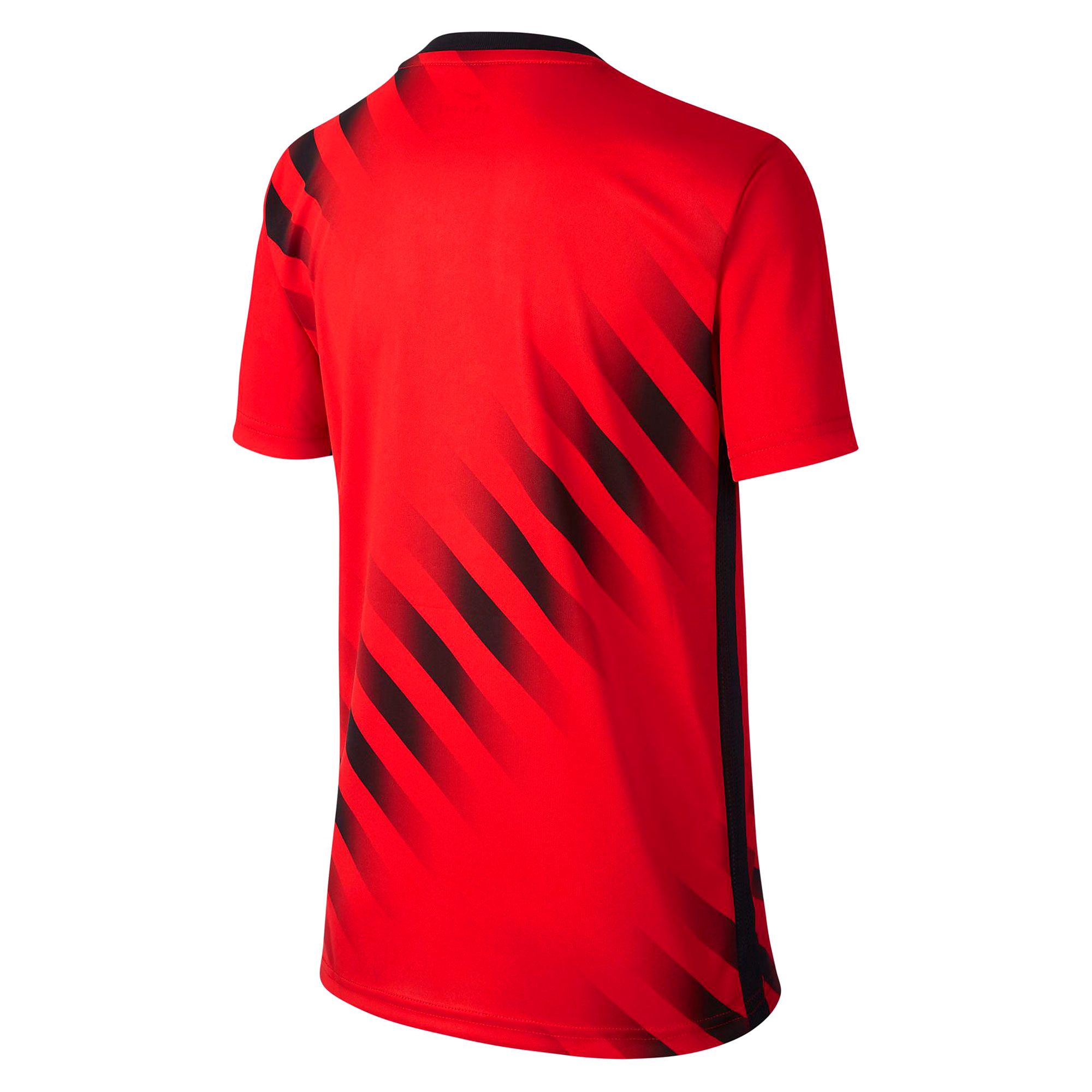 Camiseta Training Atletico de Madrid Dri-FIT 2019/2020 Junior Rojo Negro - Fútbol Factory