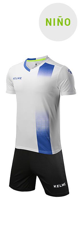 Conjunto de equipación Alicante Junior Blanco Azul - Fútbol Factory