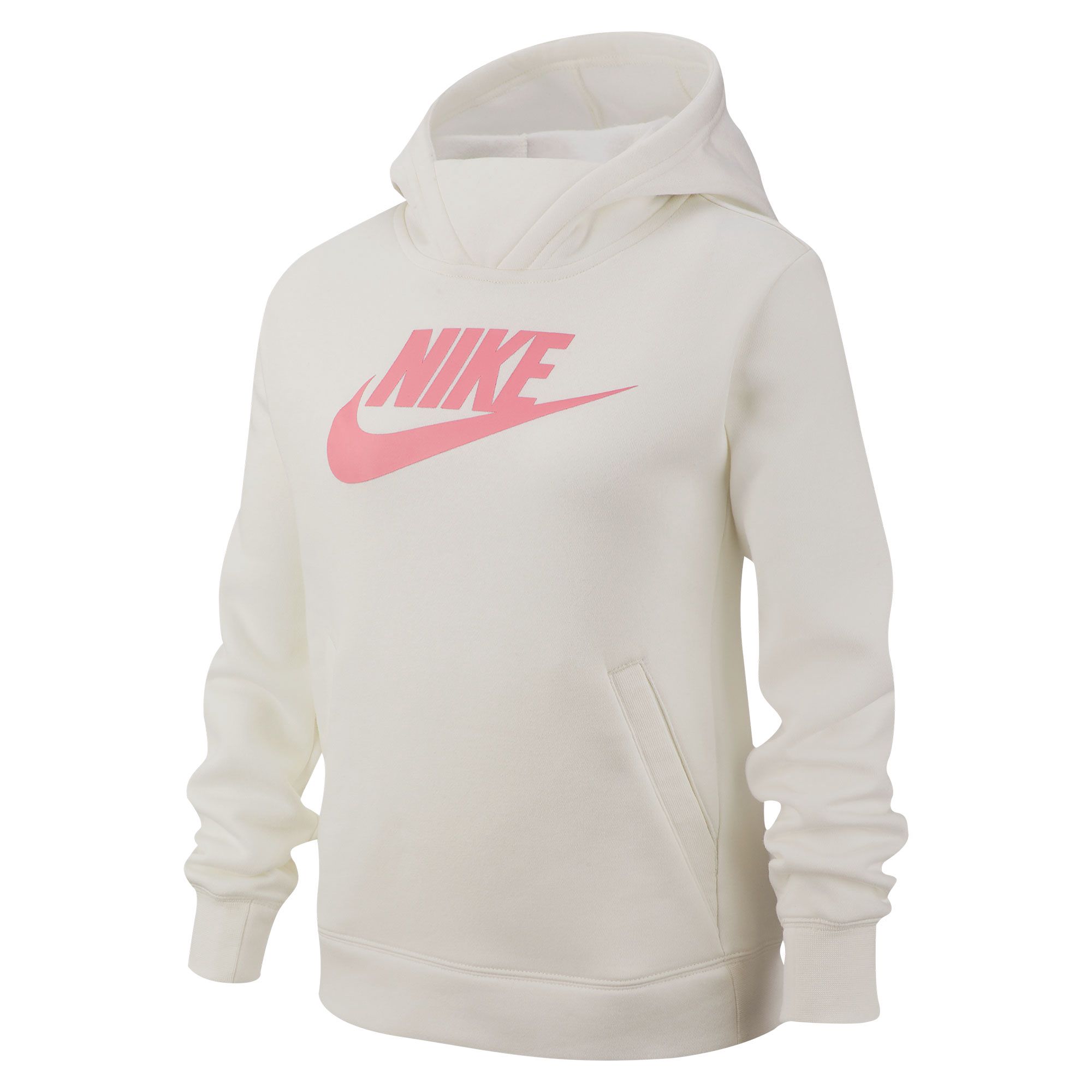 Sudadera con Capucha Sportswear Pullover Junior Blanco Rosa - Fútbol Factory