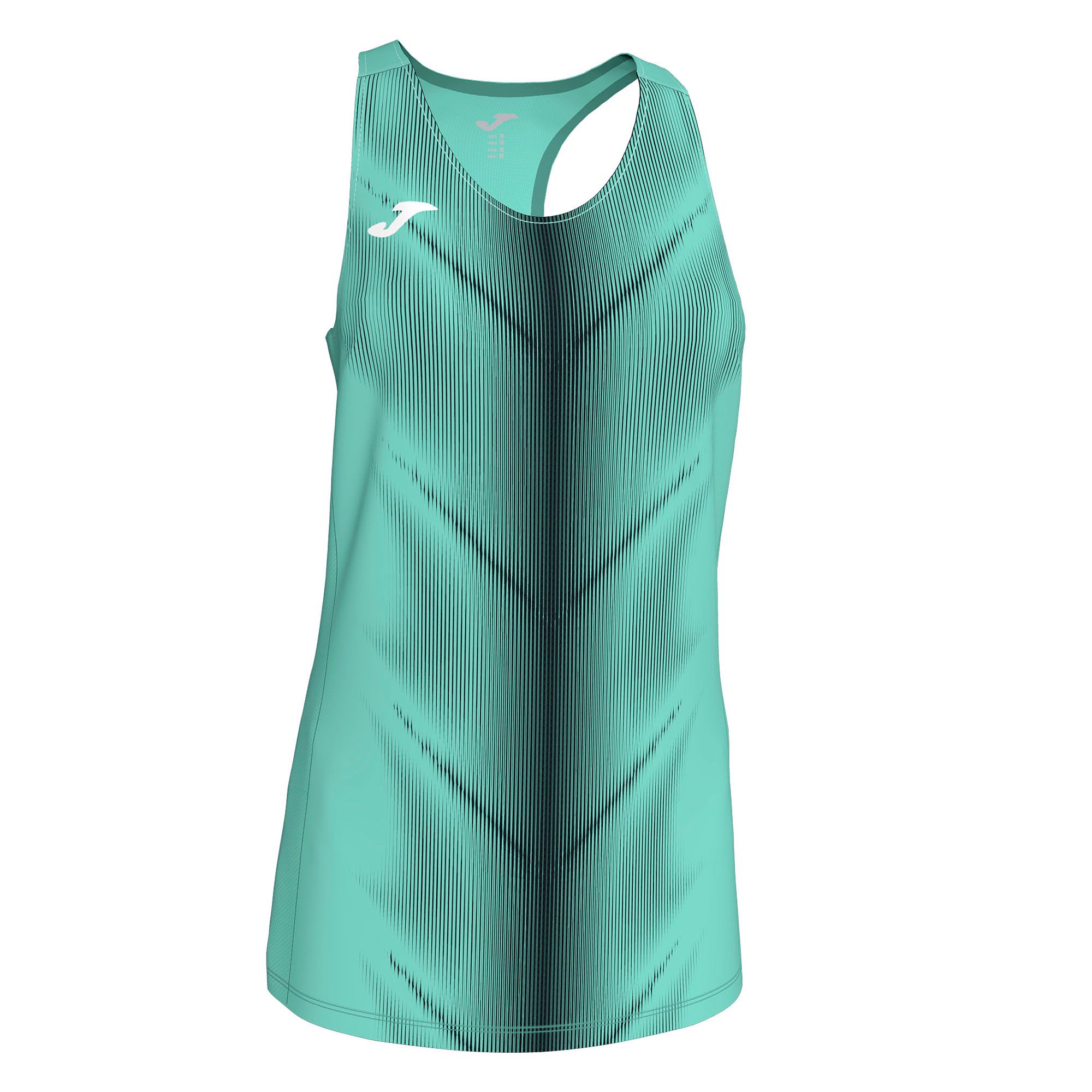 Camiseta de Running Olimpia Tirantes Mujer Verde Negro - Fútbol Factory