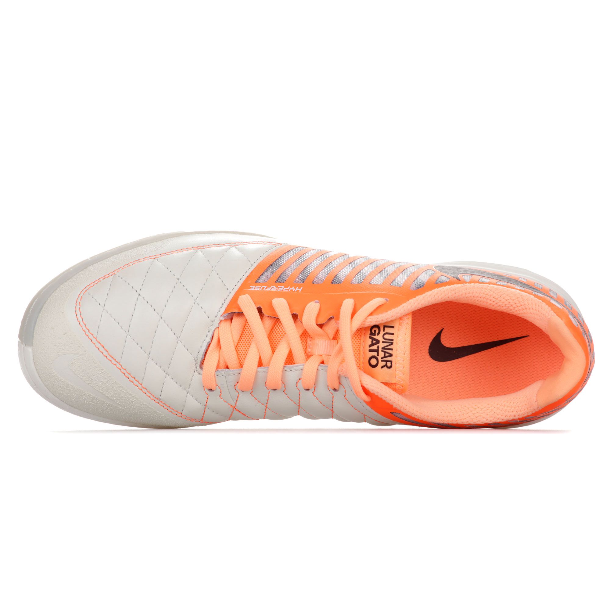 Zapatillas de Fútbol Sala LunarGato II IC Naranja Blanco - Fútbol Factory