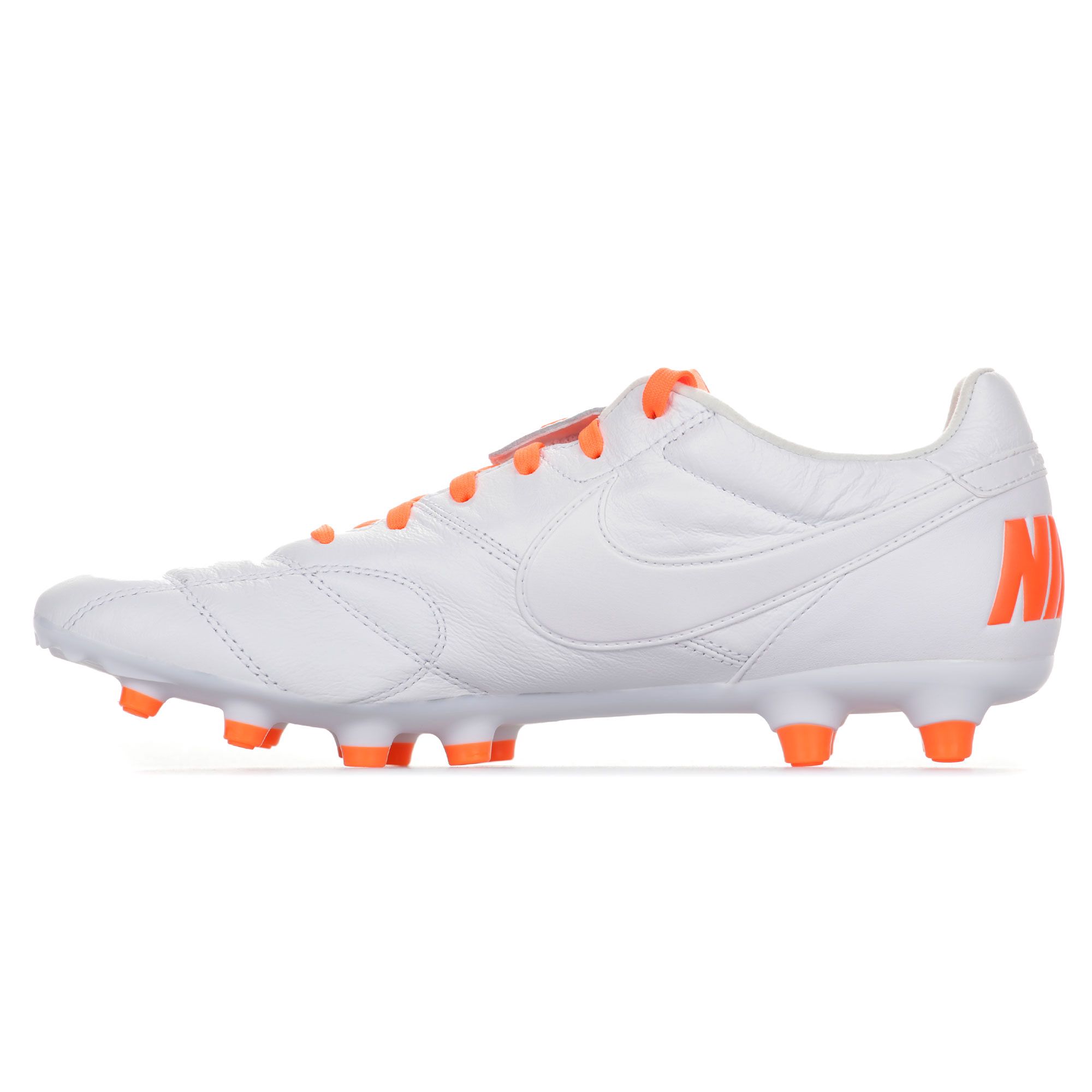 Botas de Fútbol Premier II FG Blanco Naranja - Fútbol Factory