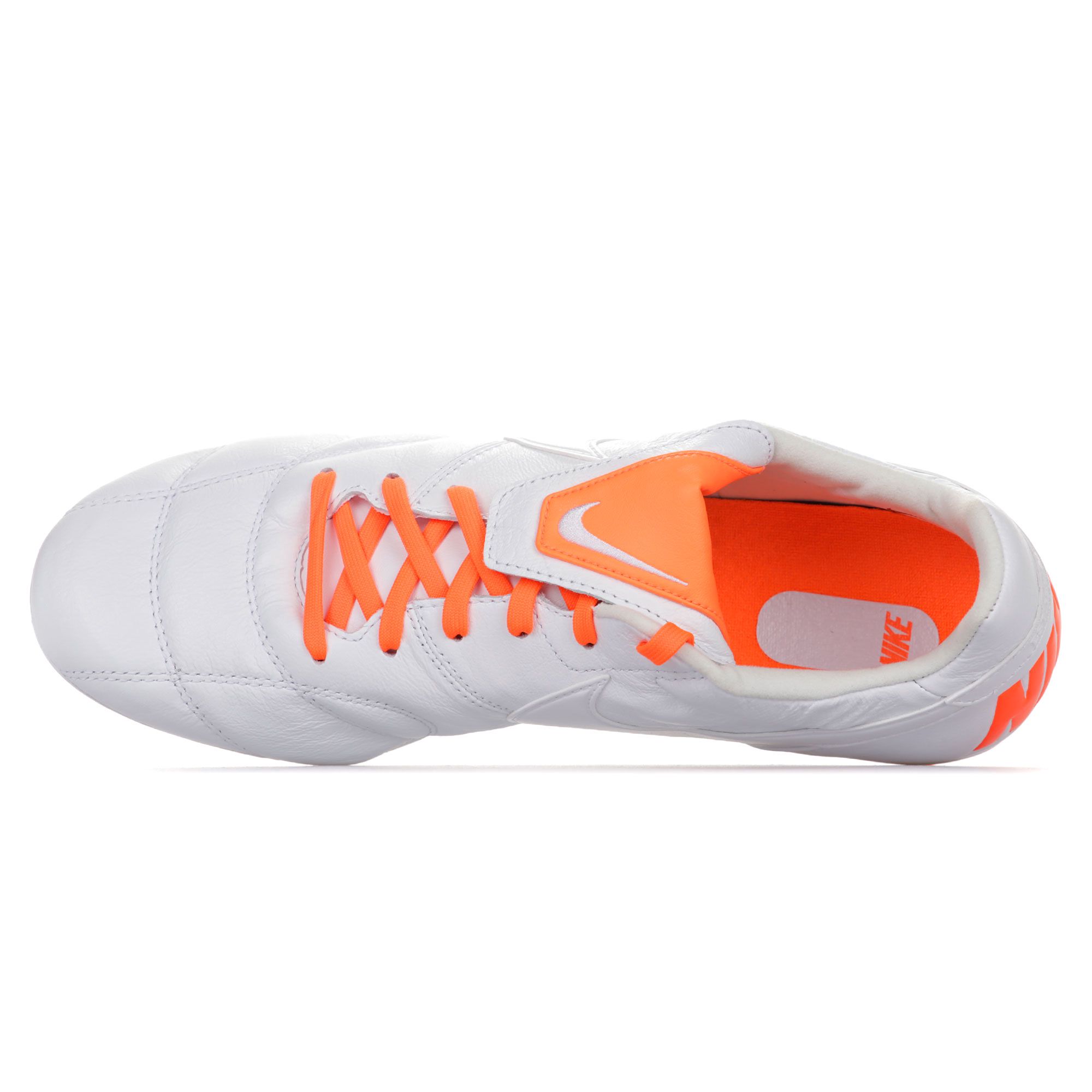 Botas de Fútbol Premier II FG Blanco Naranja - Fútbol Factory