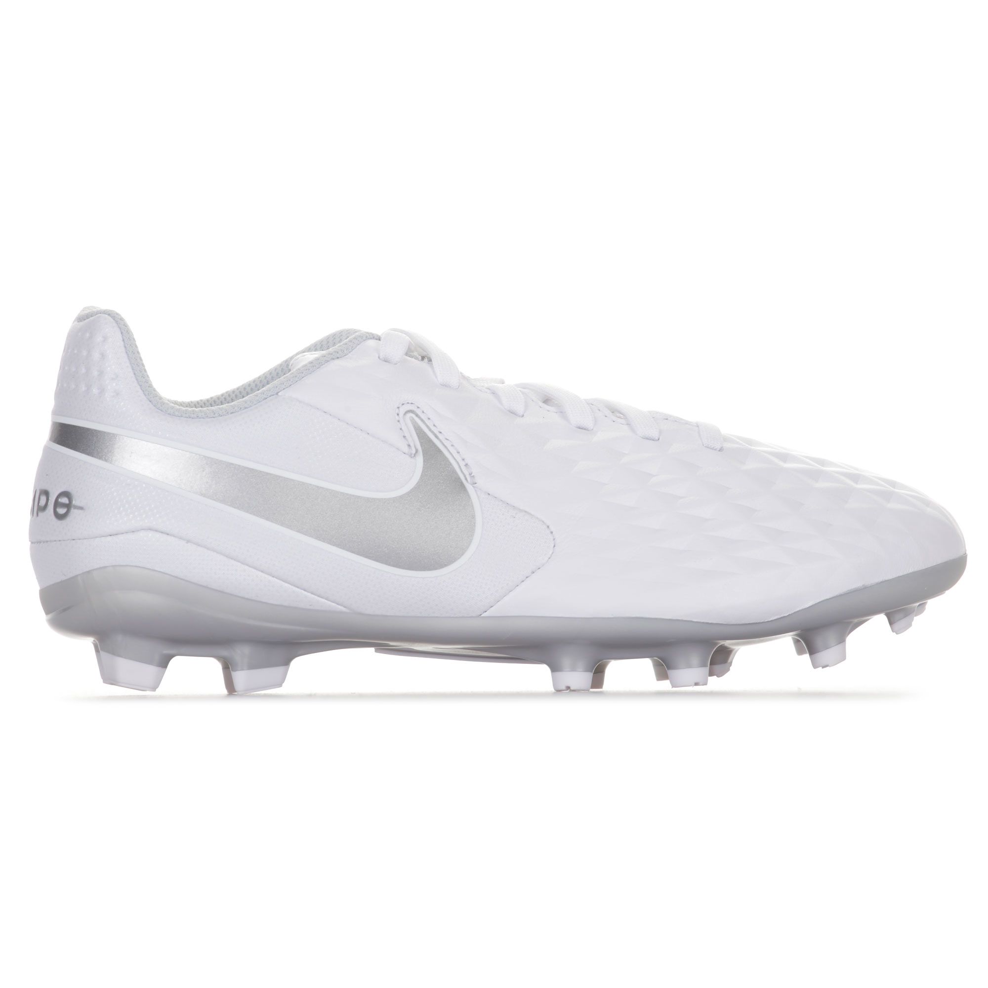 Botas de Fútbol Tiempo Legend 8 Academy MG/FG Junior Blanco Plata - Fútbol Factory