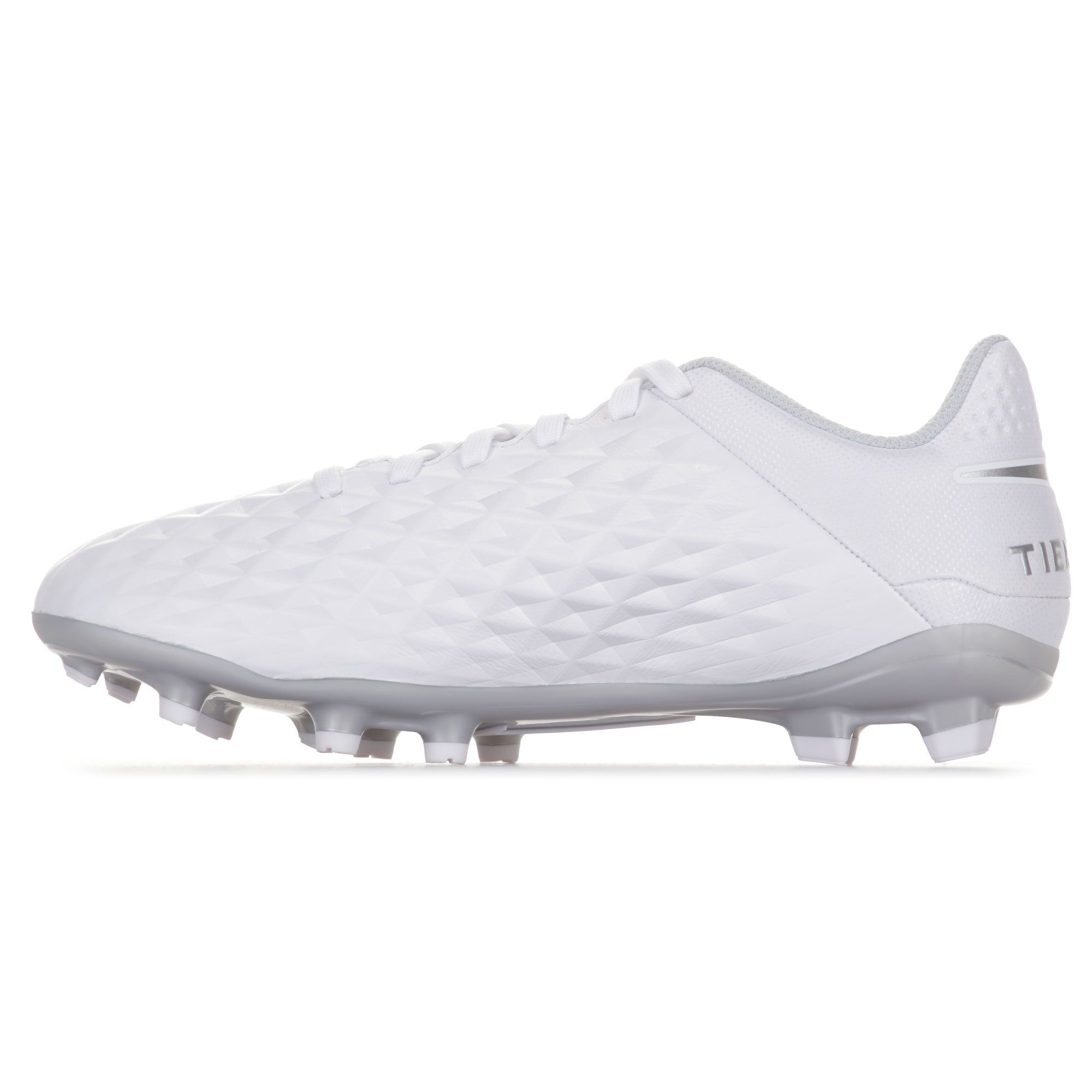 Botas de Fútbol Tiempo Legend 8 Academy MG/FG Junior Blanco Plata - Fútbol Factory